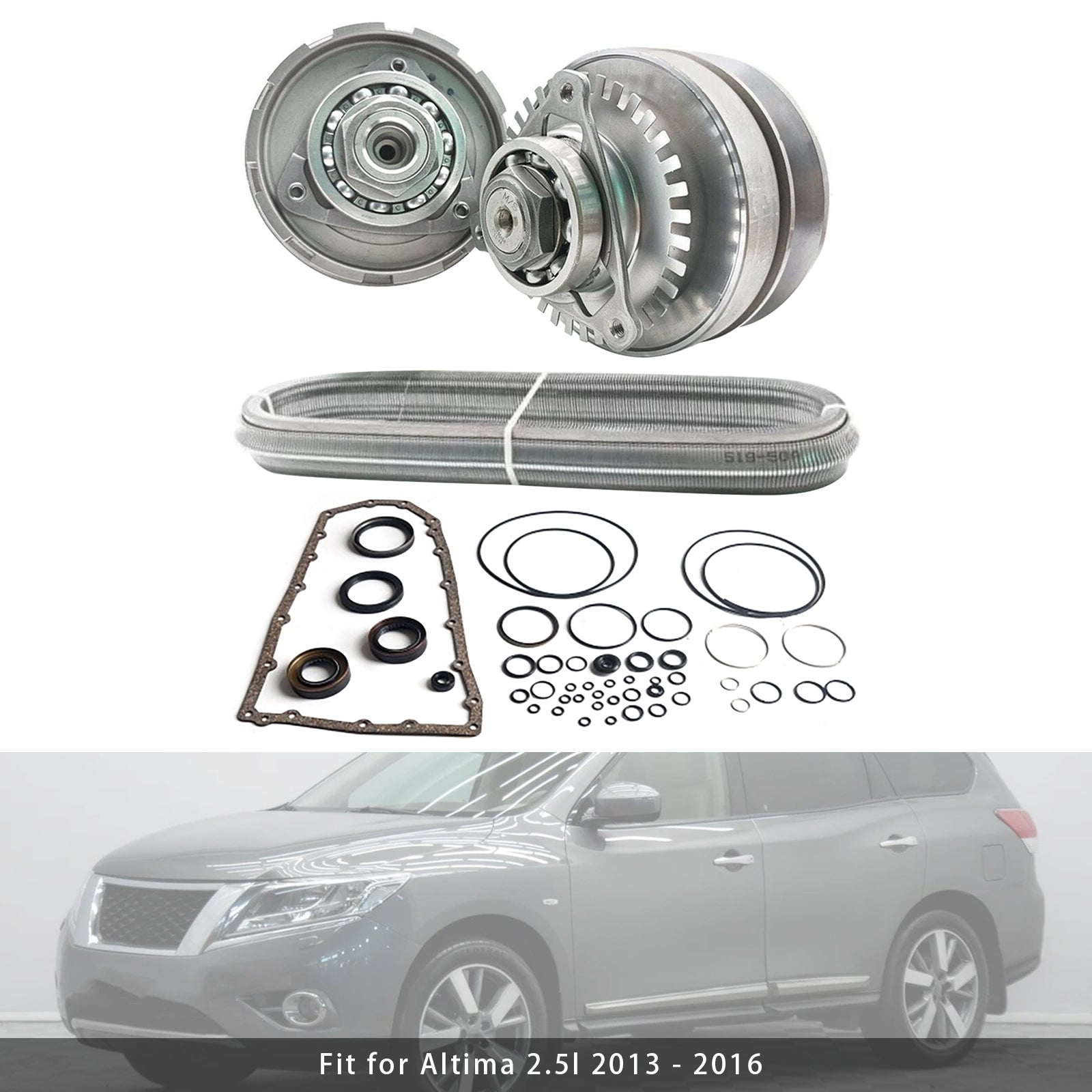 2015-2017 Quest 3.5l RE0F10E JF017E CVT Transmission Master Rebuild Kit W/Chain Belt 27 T
