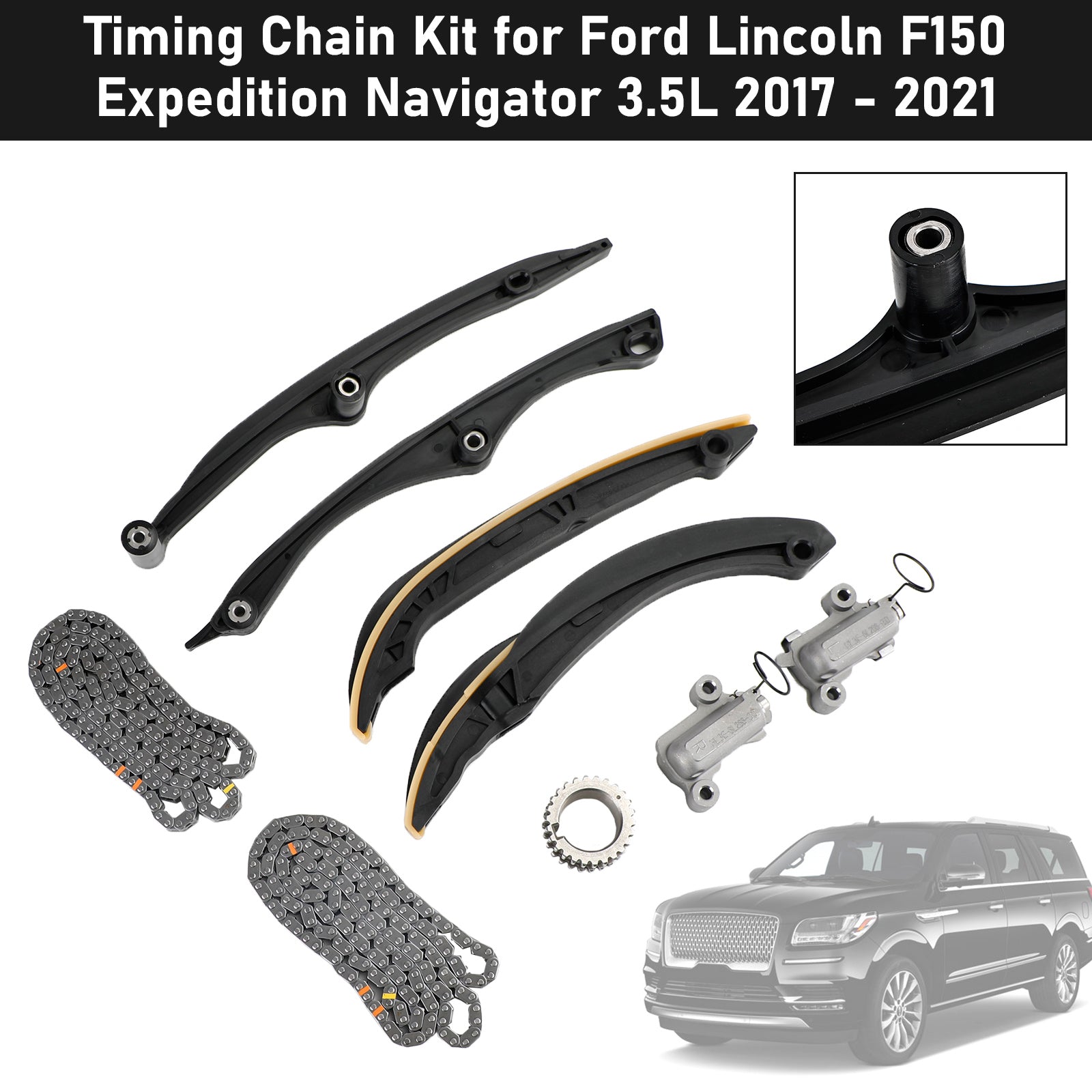 Kit de cadena de distribución para Ford Lincoln F150 Expedition Navigator 2017-2021 de 3,5 L