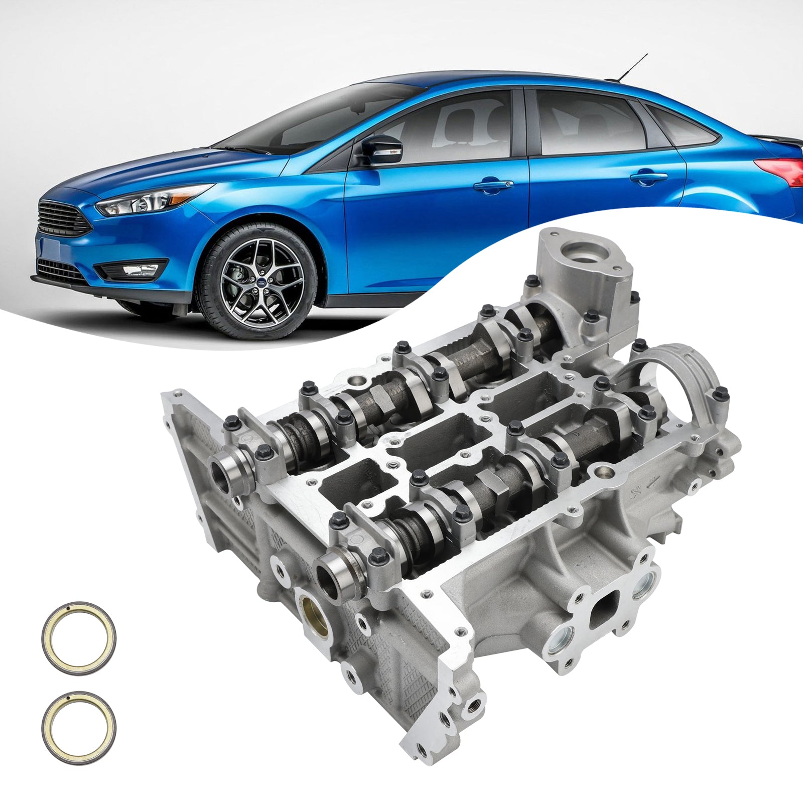 2018-2021 Ford EcoSport 1.0L EcoBoost 3 cylinder A/T AWD Cylinder Head CM5G6C032CB CM5Z-6049-E