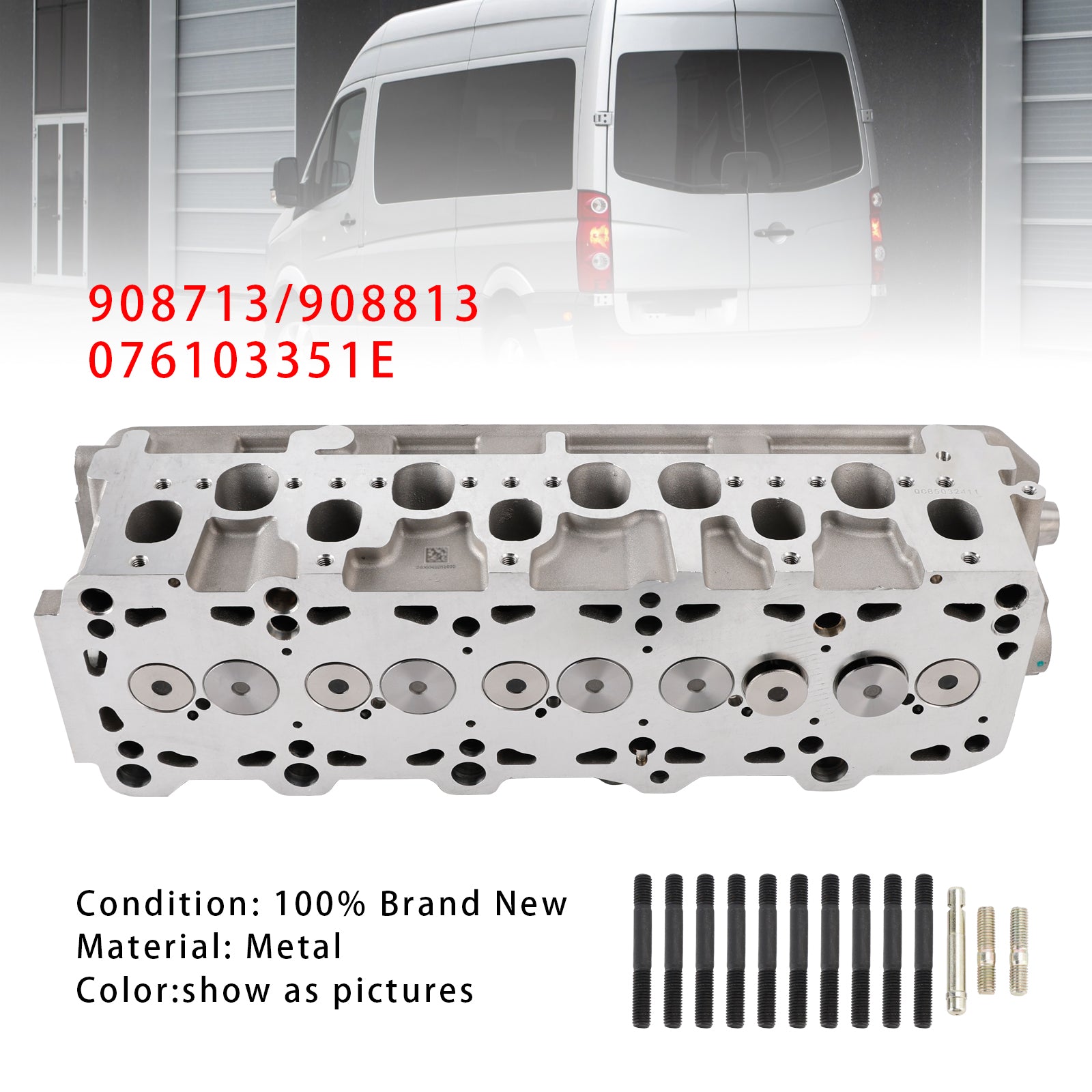 Cylinder Head 908713 908813 076103351E For VW Crafter 30-35 box 2.5 TDI 06-13