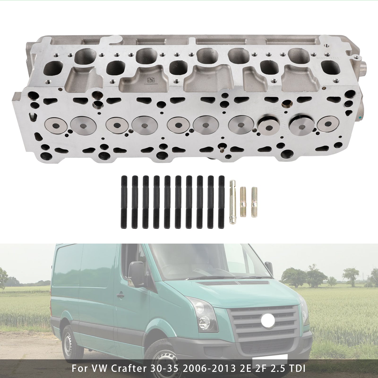 Cylinder Head 908713 908813 076103351E For VW Crafter 30-35 box 2.5 TDI 06-13