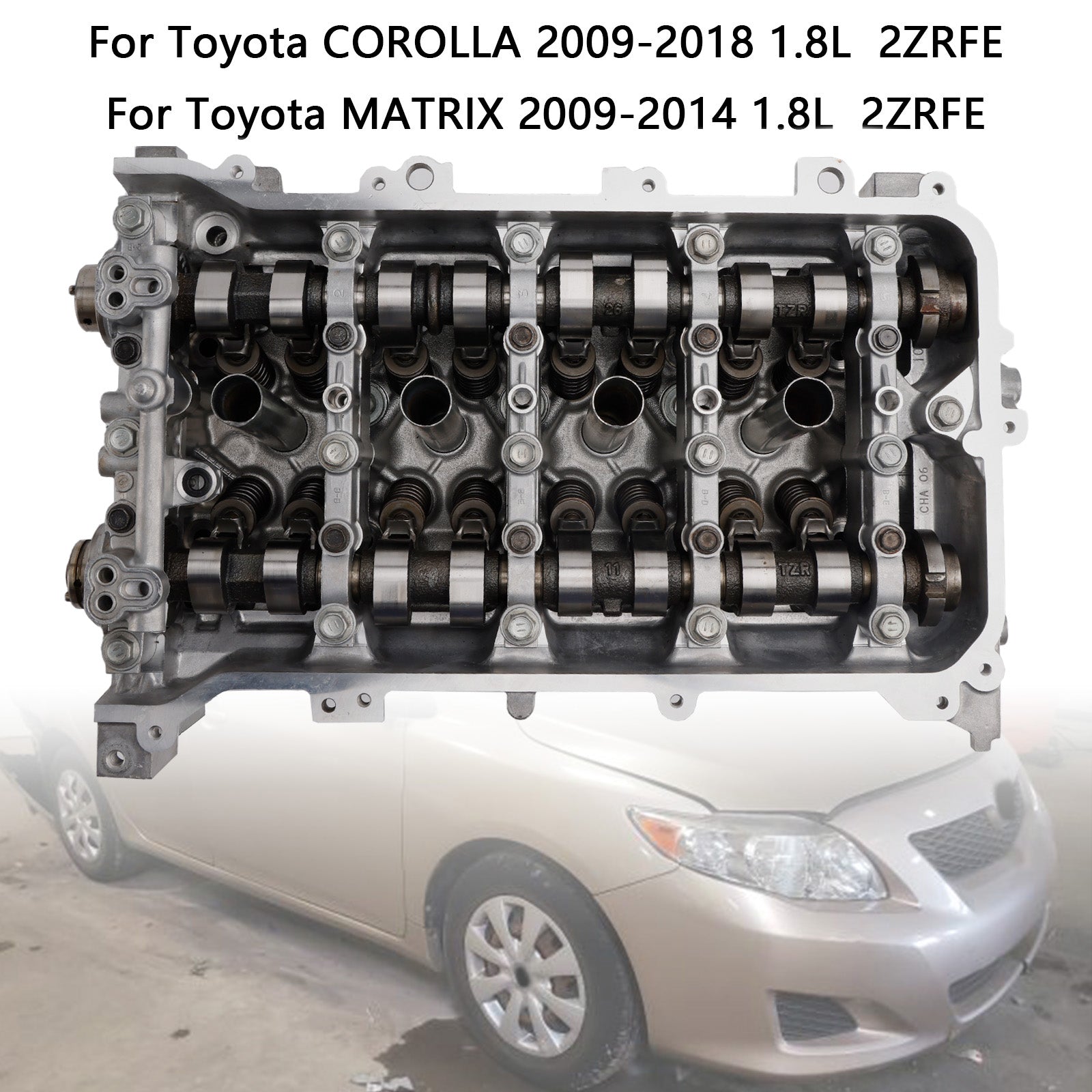 2009-2014 Toyota MATRIX 1.8L Cylinder Head 2ZRFE