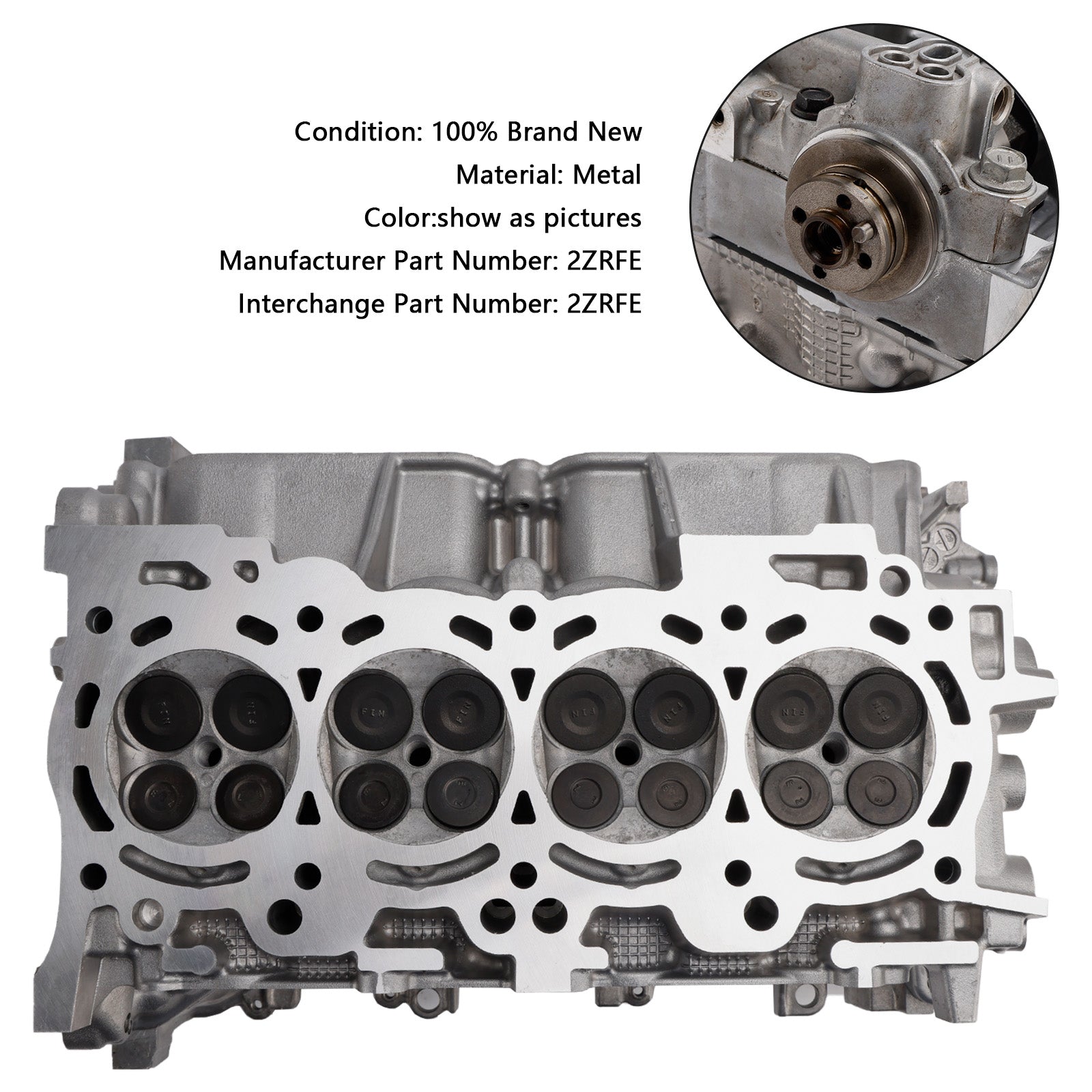 2009-2014 Toyota MATRIX 1.8L Cylinder Head 2ZRFE
