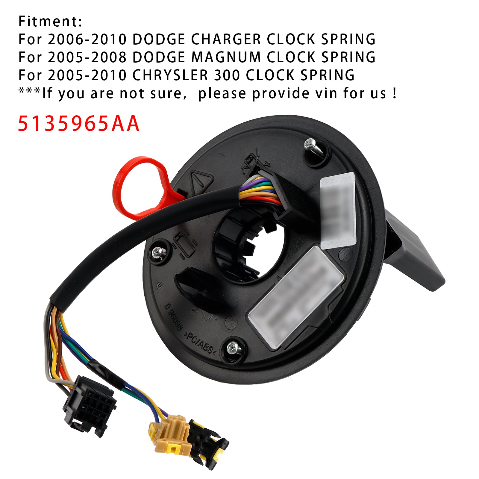 Spiral Cable Clock Spring 5135965AA For Dodge Charger Magnum Chrysler 300 05-08