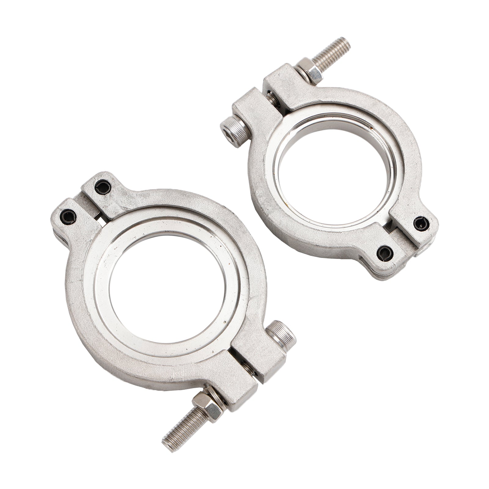 2PC TiAL MV-S 38mm 웨이스트게이트 V-밴드 클램프 세트 키트(나사, 너트, 씰 포함) 일반