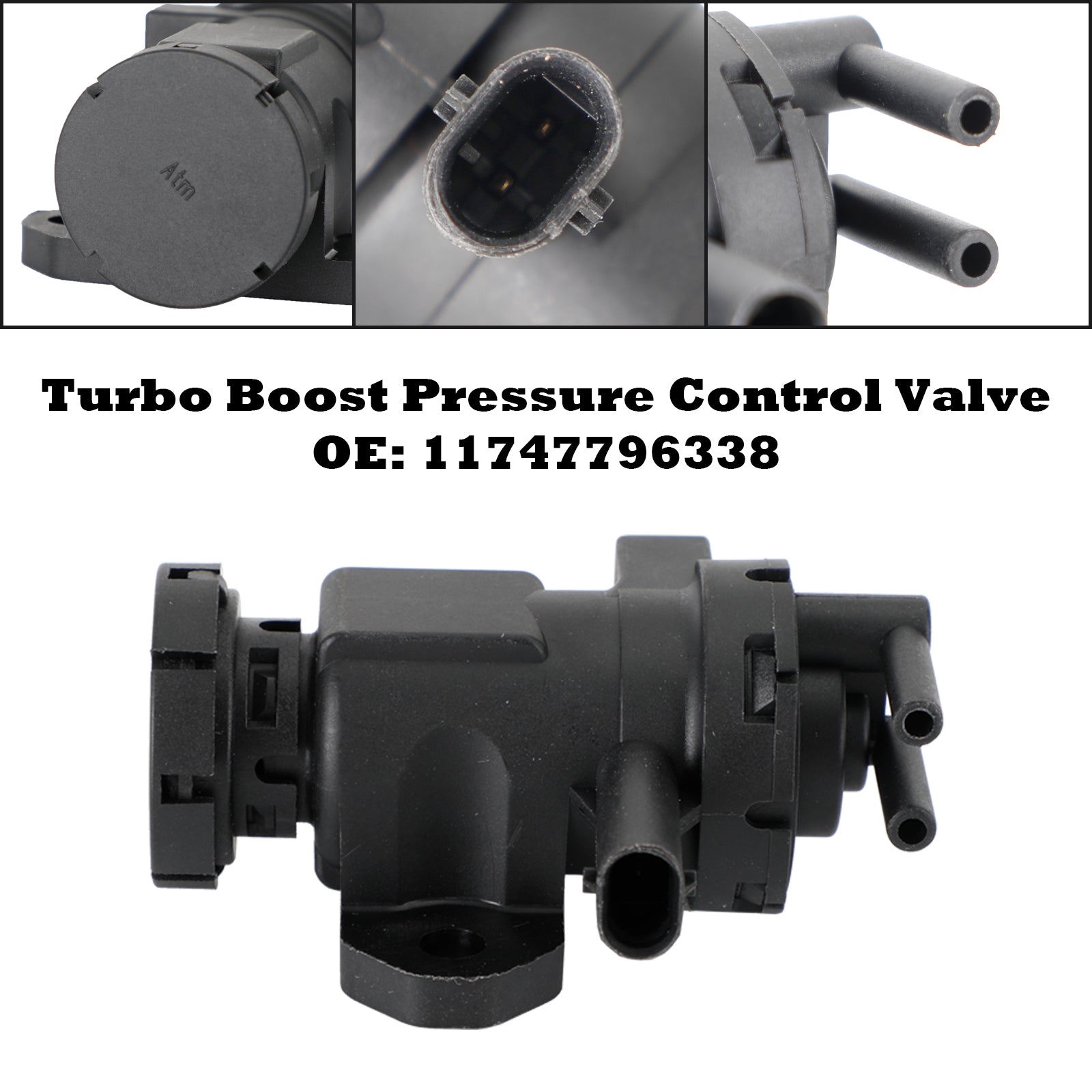 BMW 용 터보 부스트 압력 제어 밸브 1 3 5 6 7 x3 x5 x6 11747796338