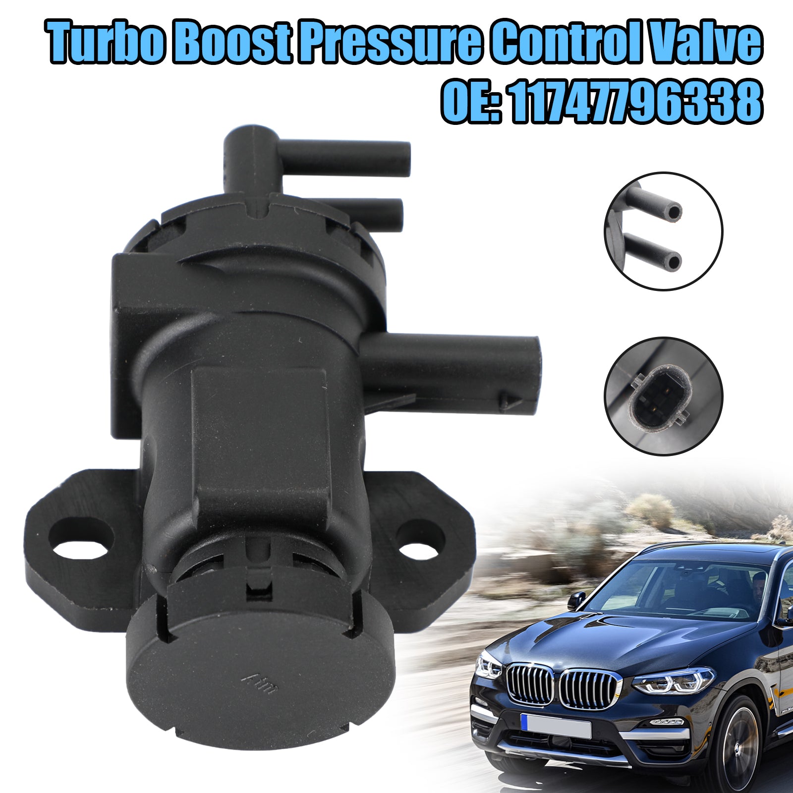 BMW 용 터보 부스트 압력 제어 밸브 1 3 5 6 7 x3 x5 x6 11747796338