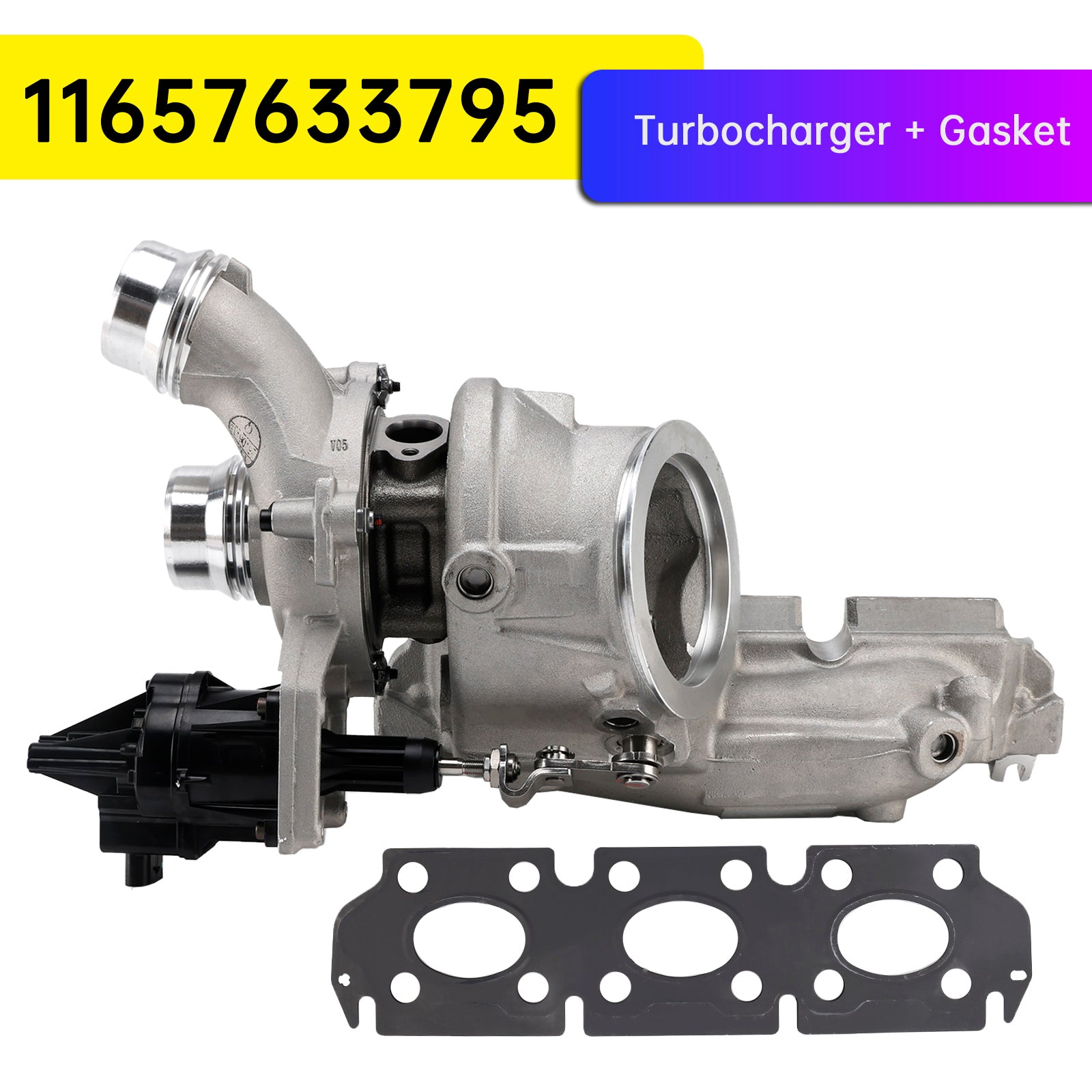 2015+ BMW 318i (F30 F31 F80) Turbocharger + Gasket 11657633795