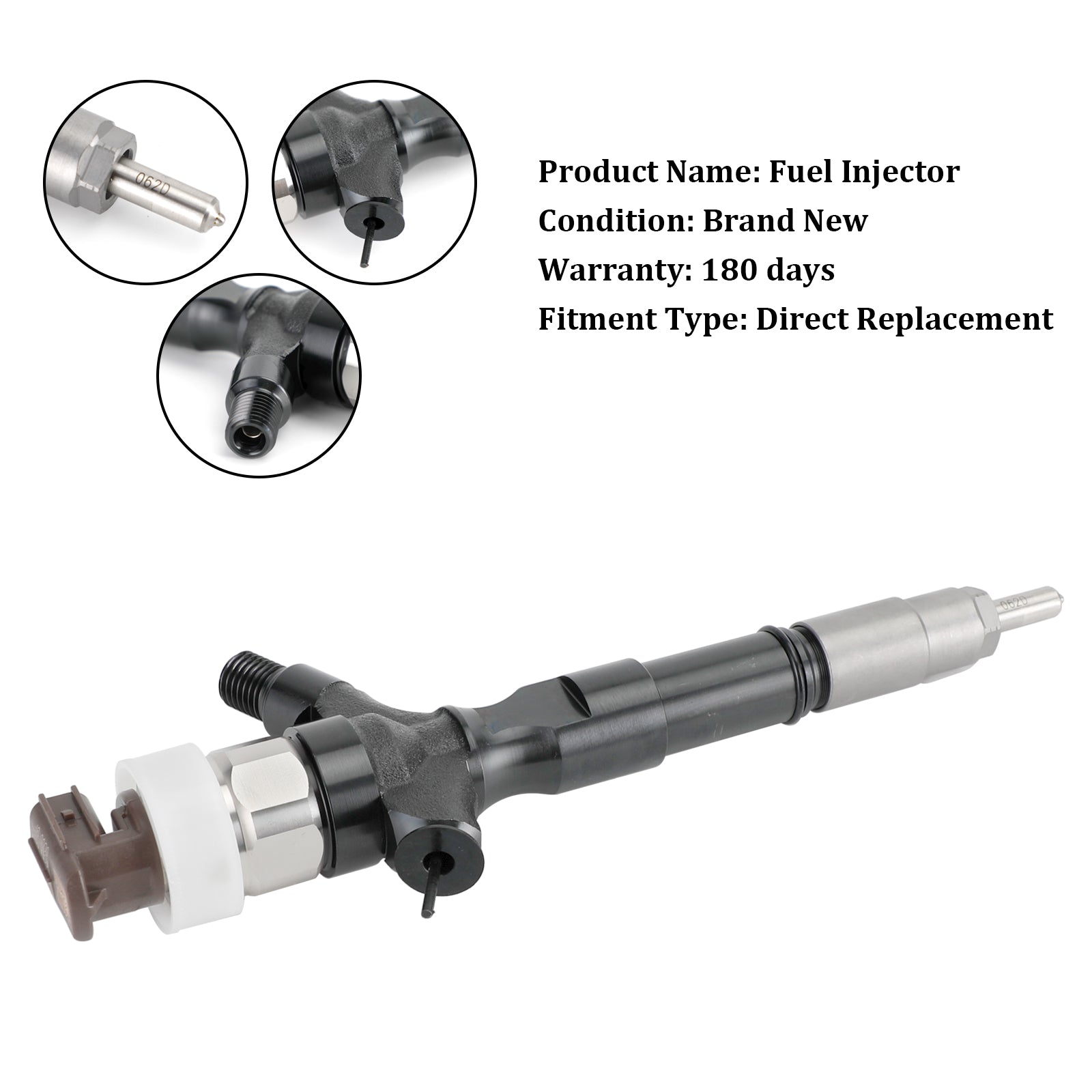 095000-6040 1PCS Fuel Injector 23670-0R020 Fit Toyota Corolla RAV4