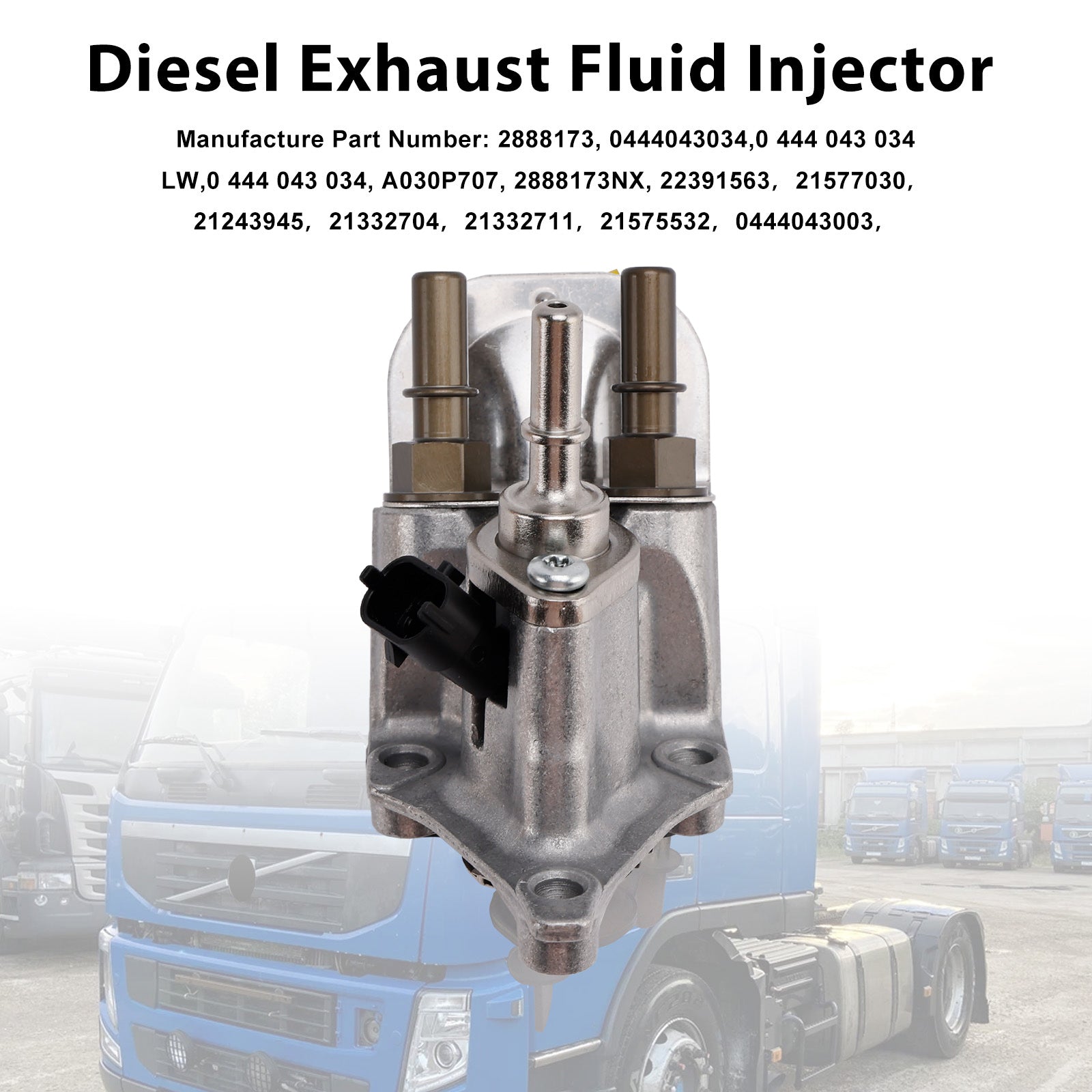 Exhaust Fluid Injector Dosing Unit 0444043087 Fit Volvo Truck Engine D11 D13
