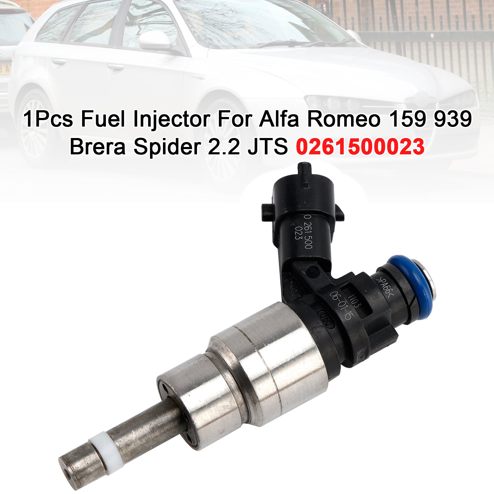 1Pcs Fuel Injector For Alfa Romeo 159 939 Brera Spider 2.2 JTS 0261500023