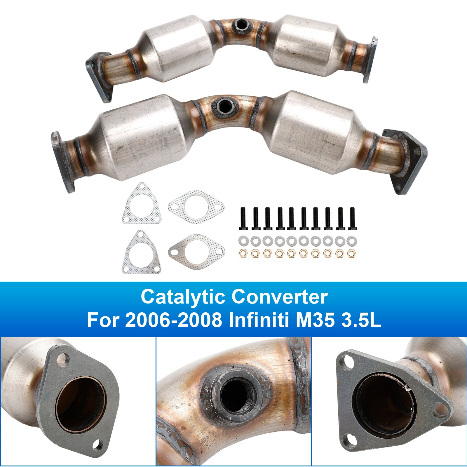 2003-2009 Nissan 350Z 3.5L 전면 좌우 촉매 변환기 16197 16198 일반