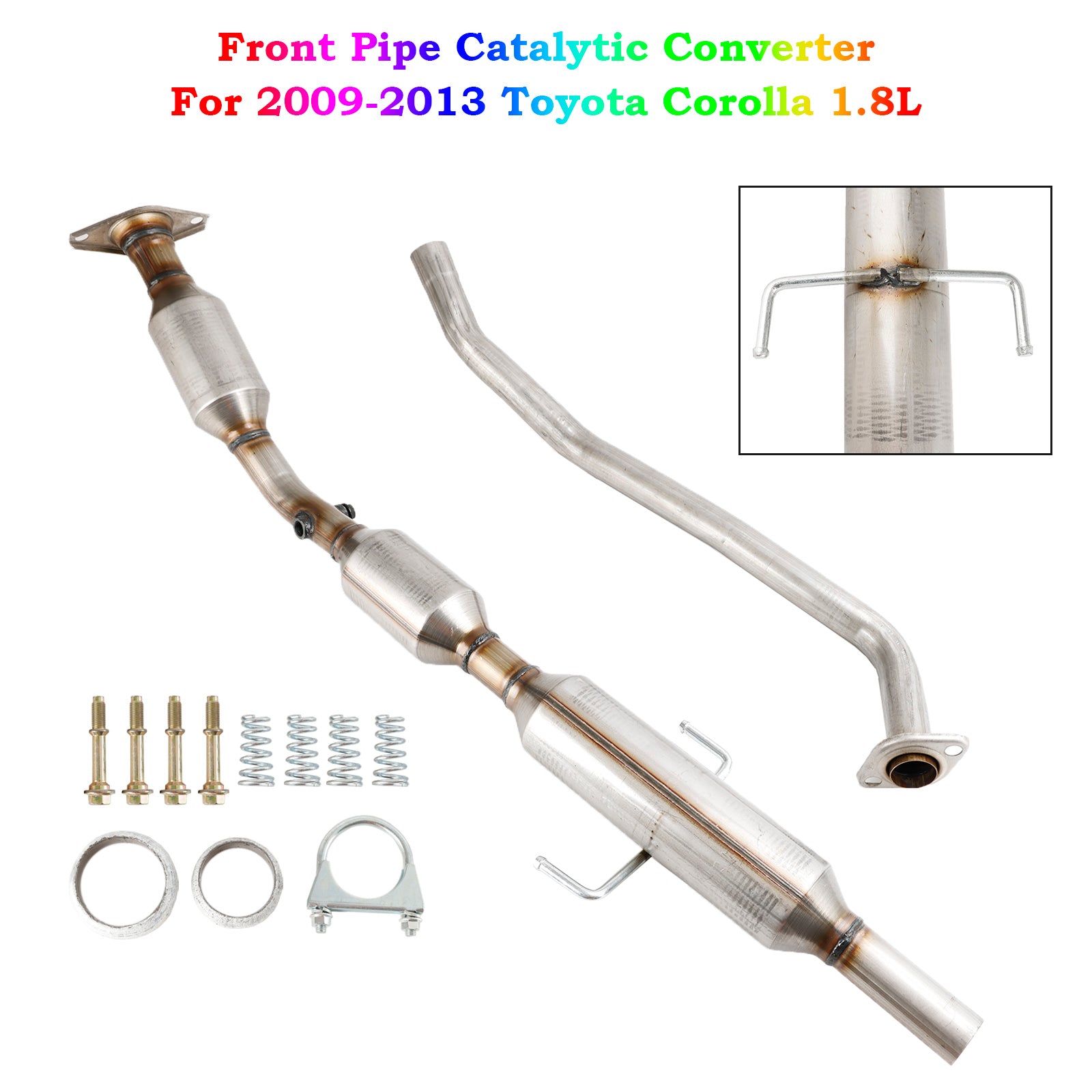 Front Pipe Catalytic Converter For 2009-2011 Toyota Corolla Matrix 1.8L
