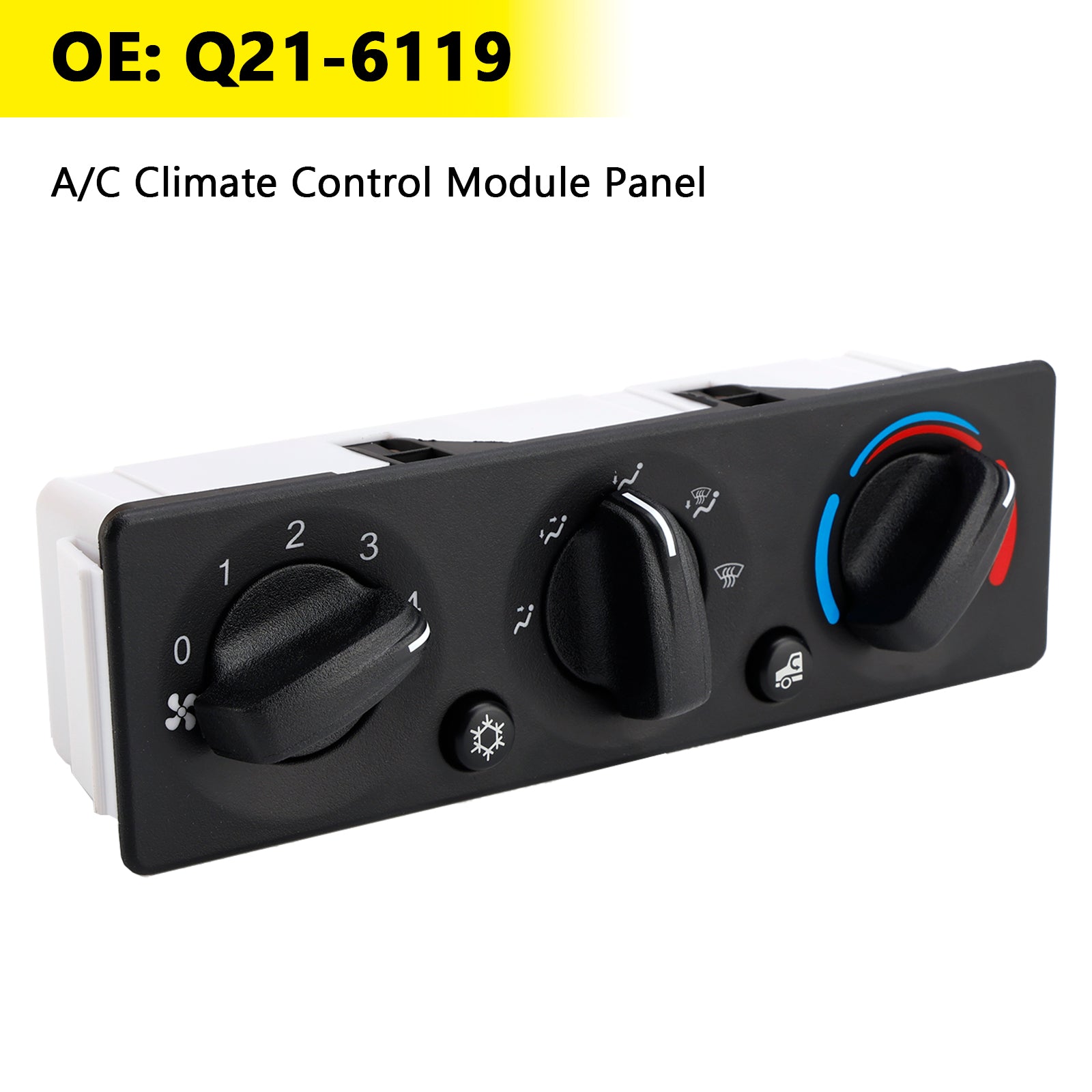 A/C Climate Control Module Panel Q21-6119 for Peterbilt Truck
