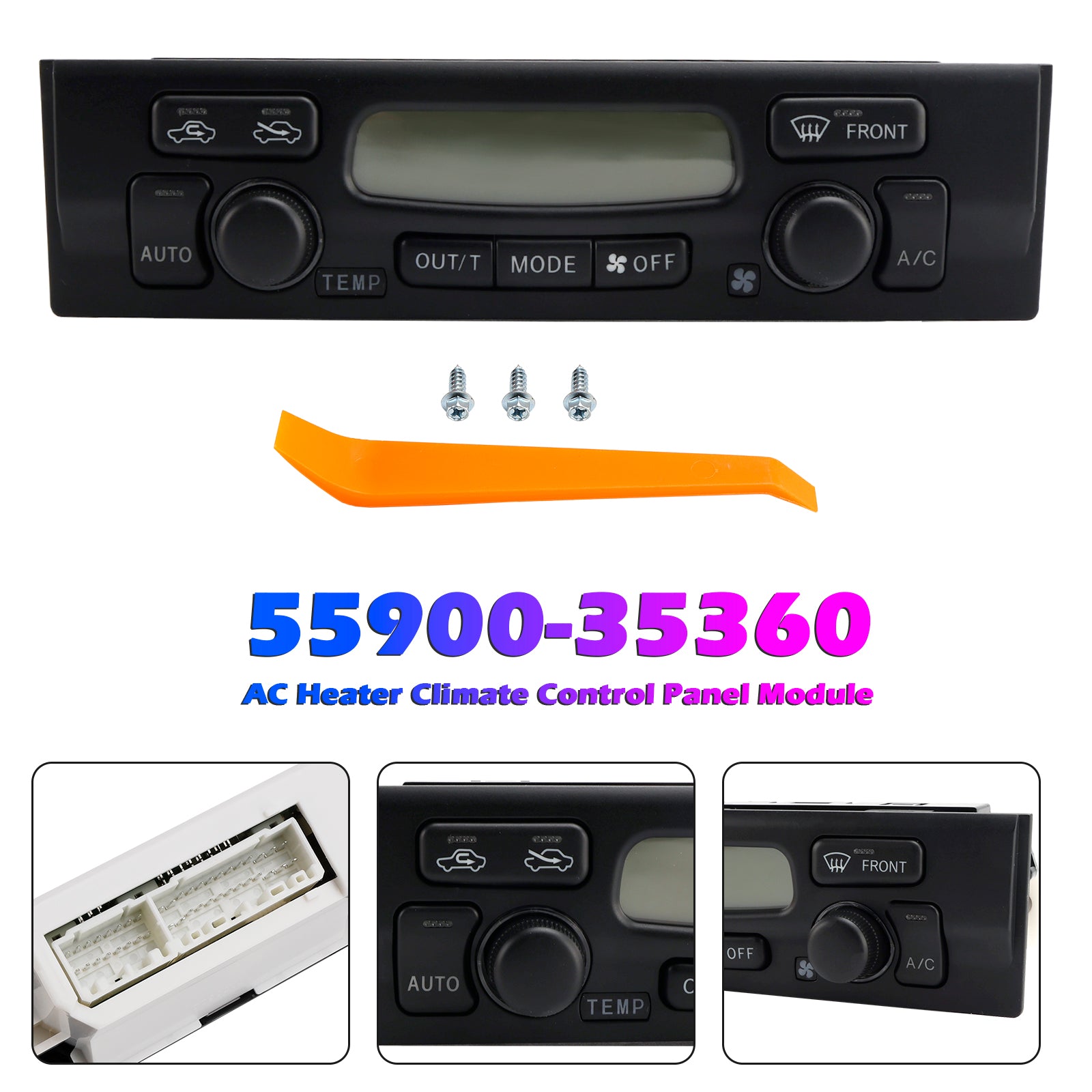 1999-2002 Toyota 4Runner AC Heater Climate Control Panel Module 55900-35360