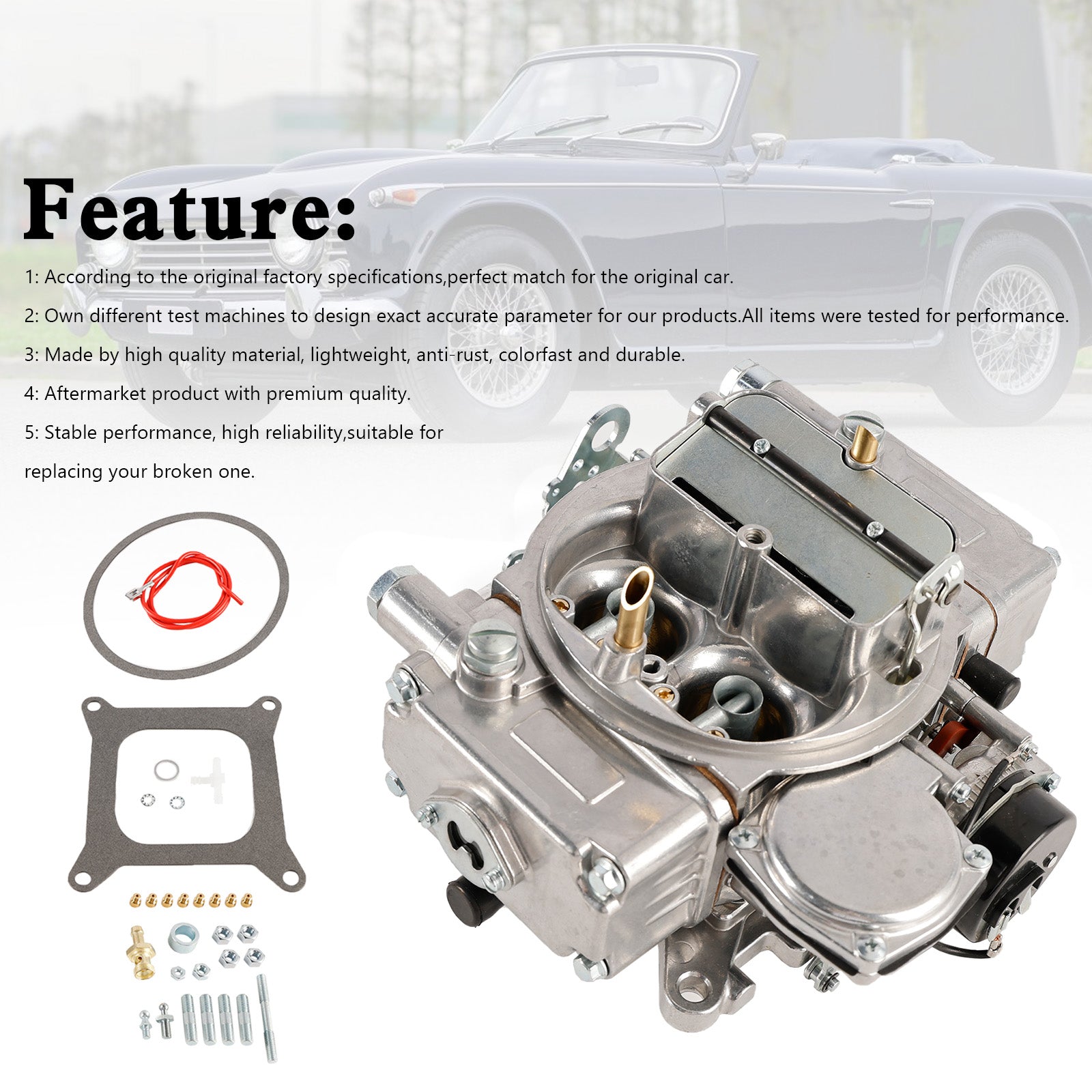 0-80457S Carburetor 600CFM 4 Barrel For 4160