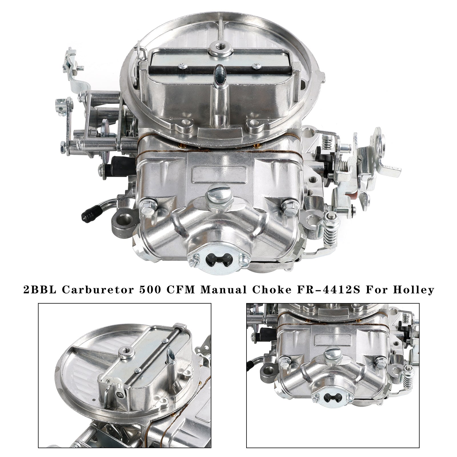 2 Barrel Carburetor 500 CFM - Manual Choke FR-4412S for Holley High Flow