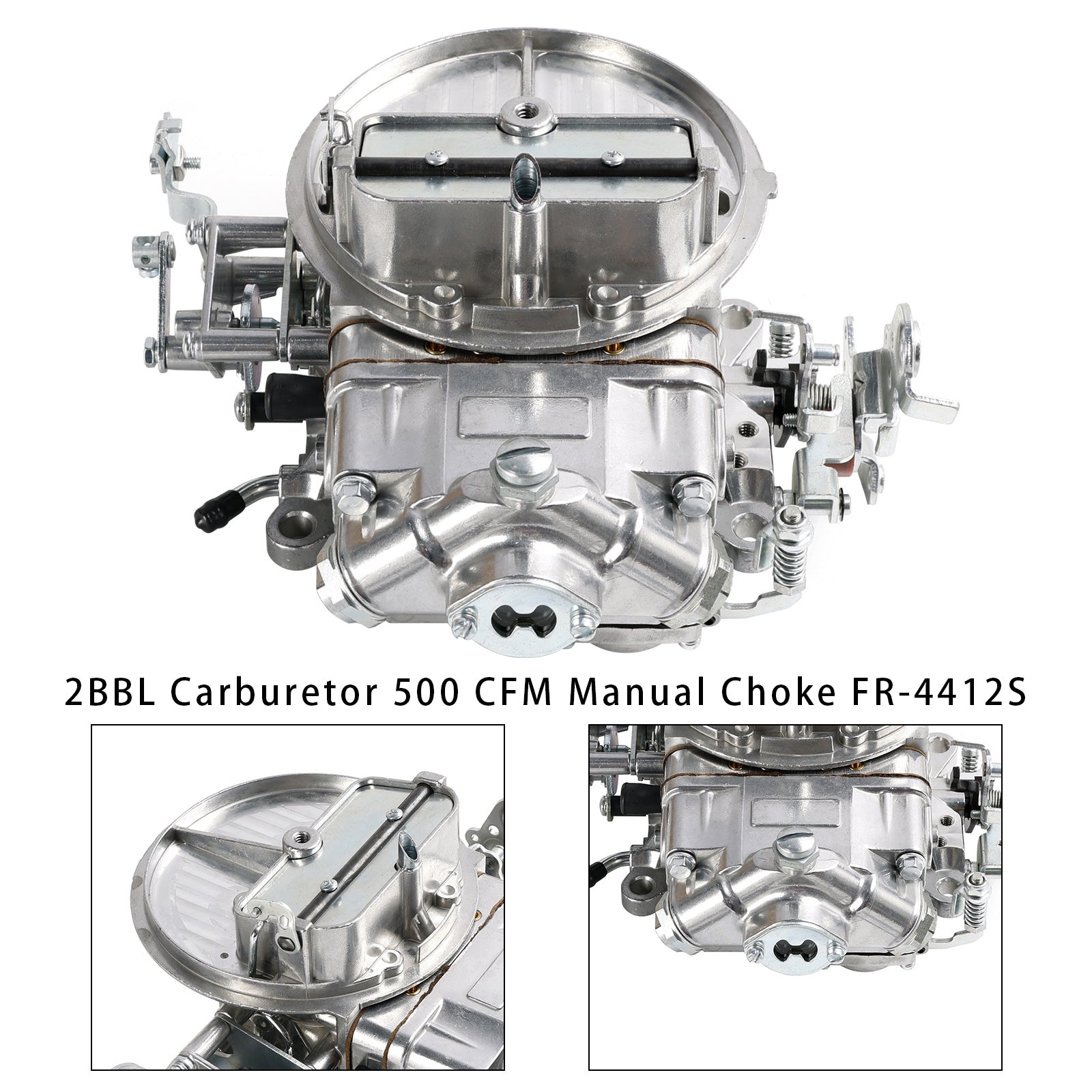 FR-4412S Replacement Carburetor - 2BBL 500 CFM Manual Choke, Direct Fit