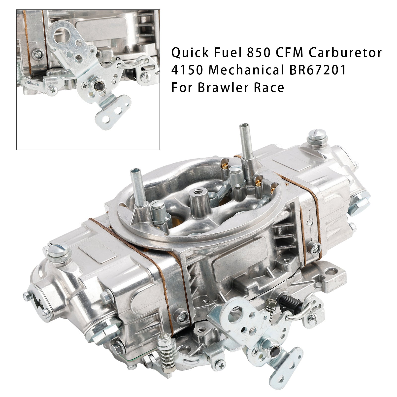 Quick Fuel 850 CFM Carburetor 4150 Mechanical BR67201 For Brawler Race
