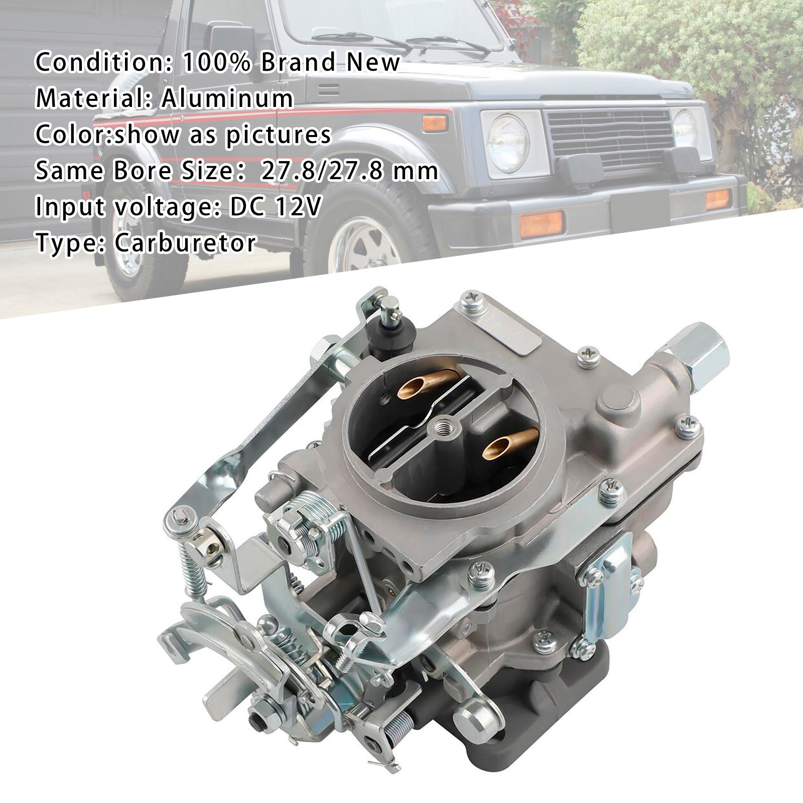 스즈키를위한 탄수화물 카비 기화기 Jimny Samurai 1986-1988 1.3L SJ413 JA51 Sierra