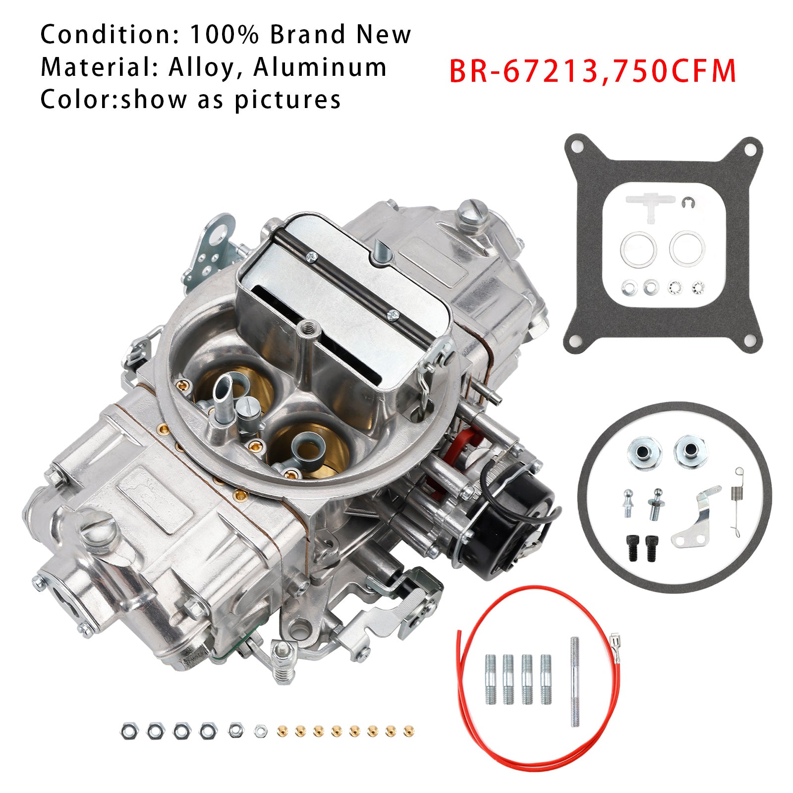 BR-67213 Carburetor 4 Barrel 750 CFM Double Pumper Carb E-Choke