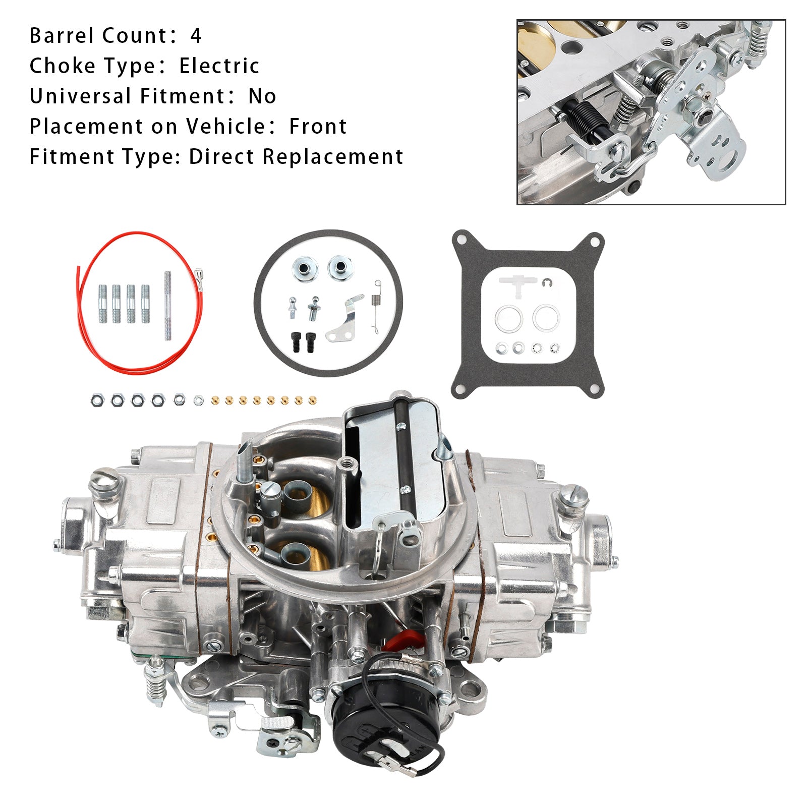 BR-67213 Carburetor 4 Barrel 750 CFM Double Pumper Carb E-Choke
