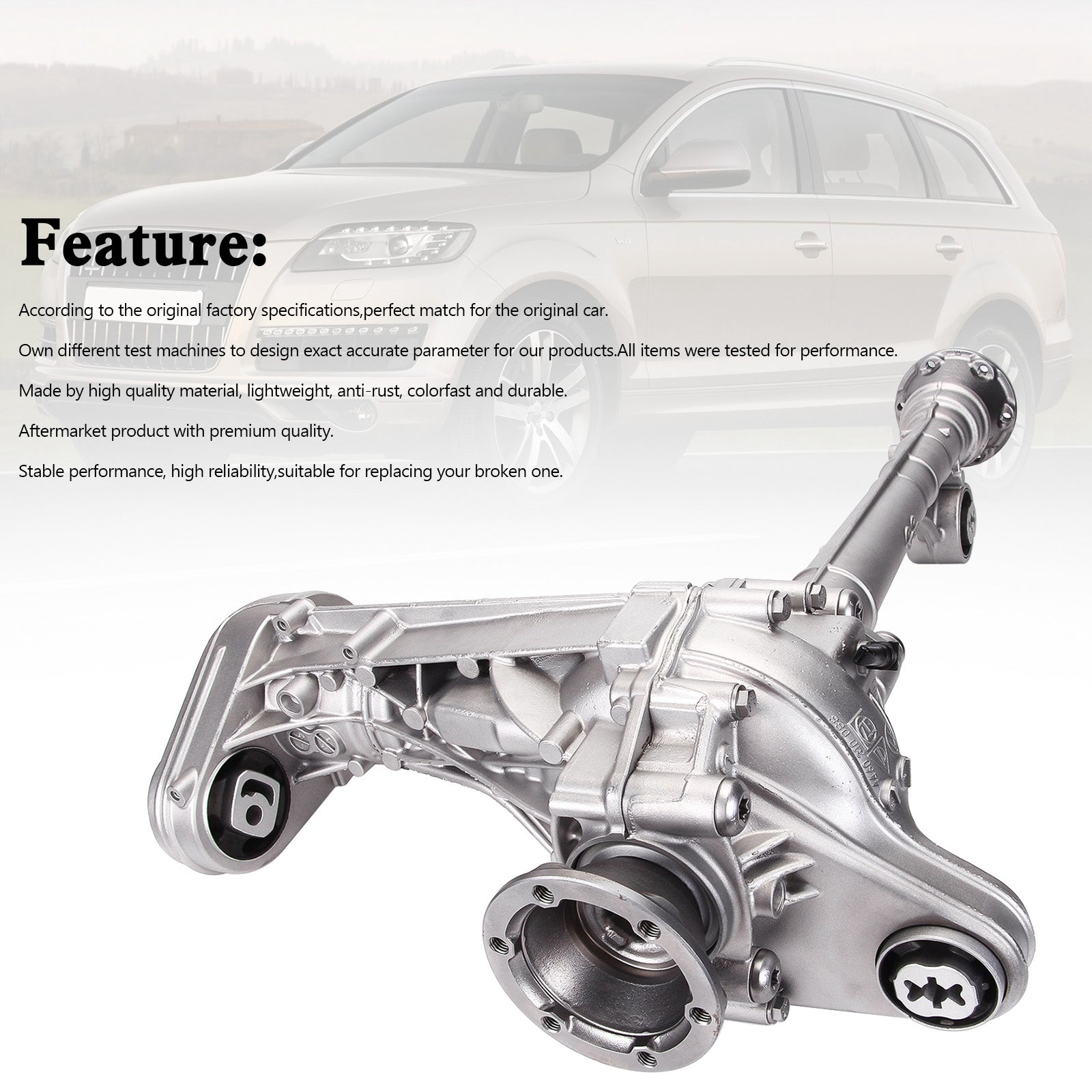 0BM409505L VW Touareg 7P Q7 4L 3.0 TDI Front Axle Differential Transmission