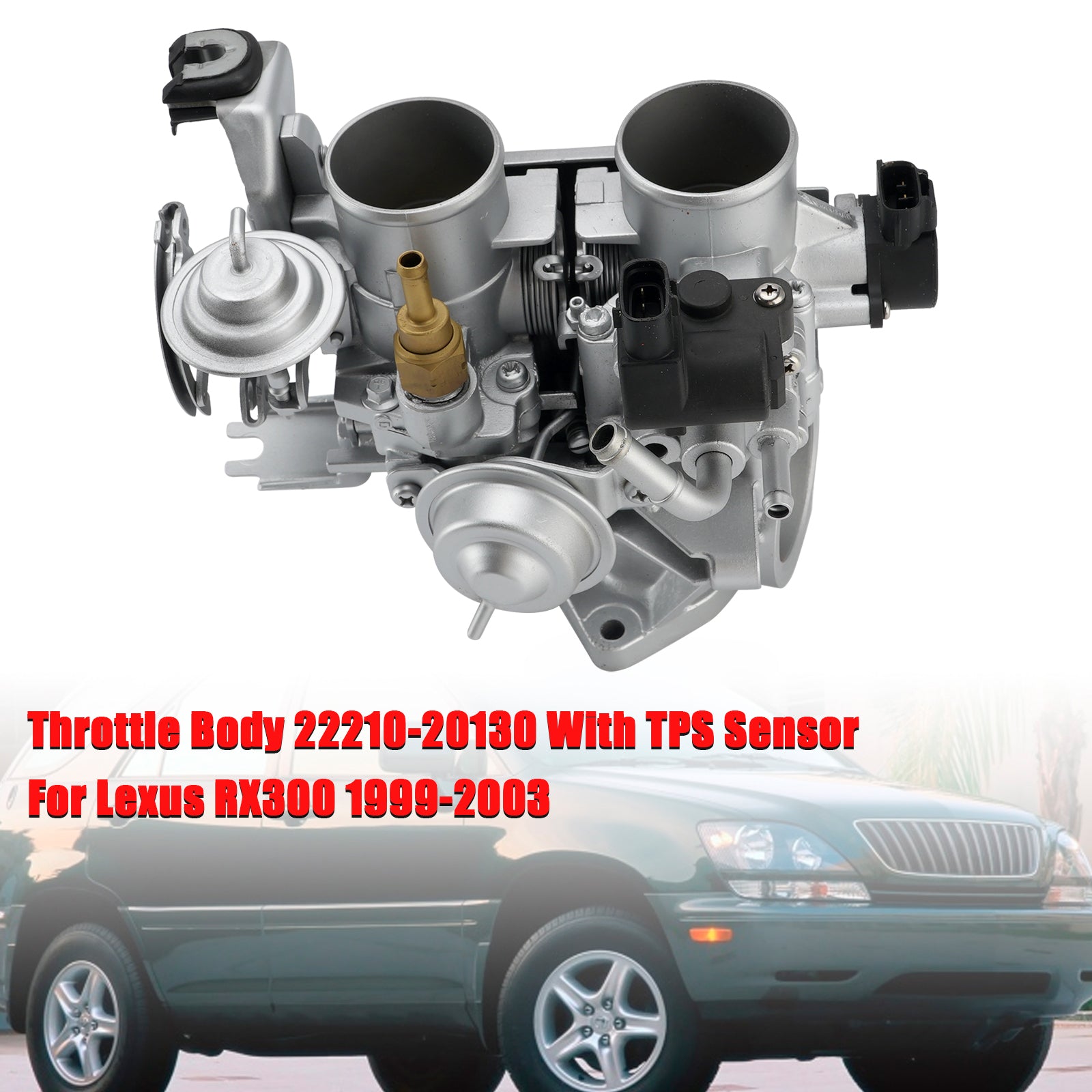 1999-2003 렉서스 RX300 3.0L 스로틀 바디 22210-20130 TPS 센서 장착