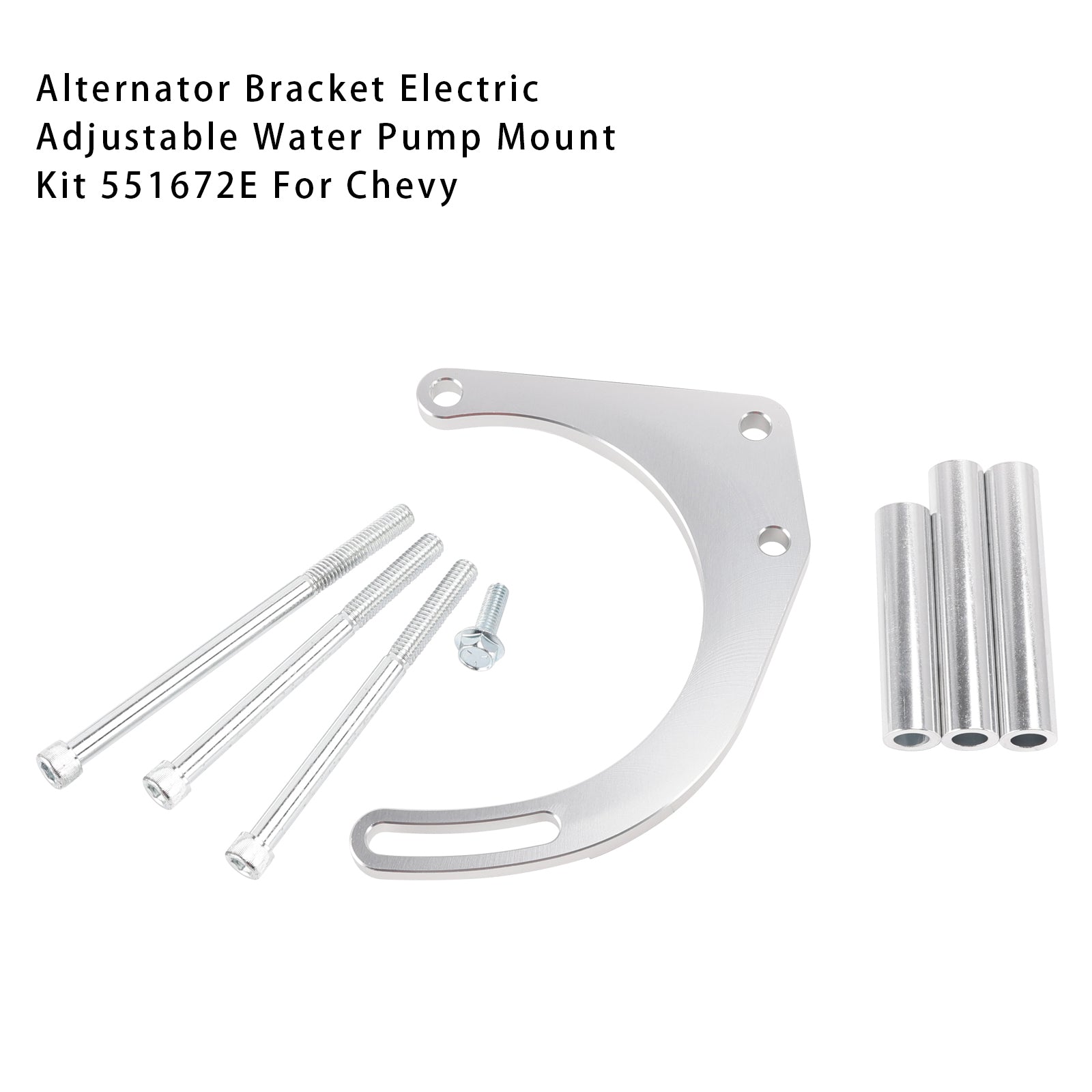 Alternator Bracket Electric Adjustable Water Pump Mount Kit 551672E For Chevy