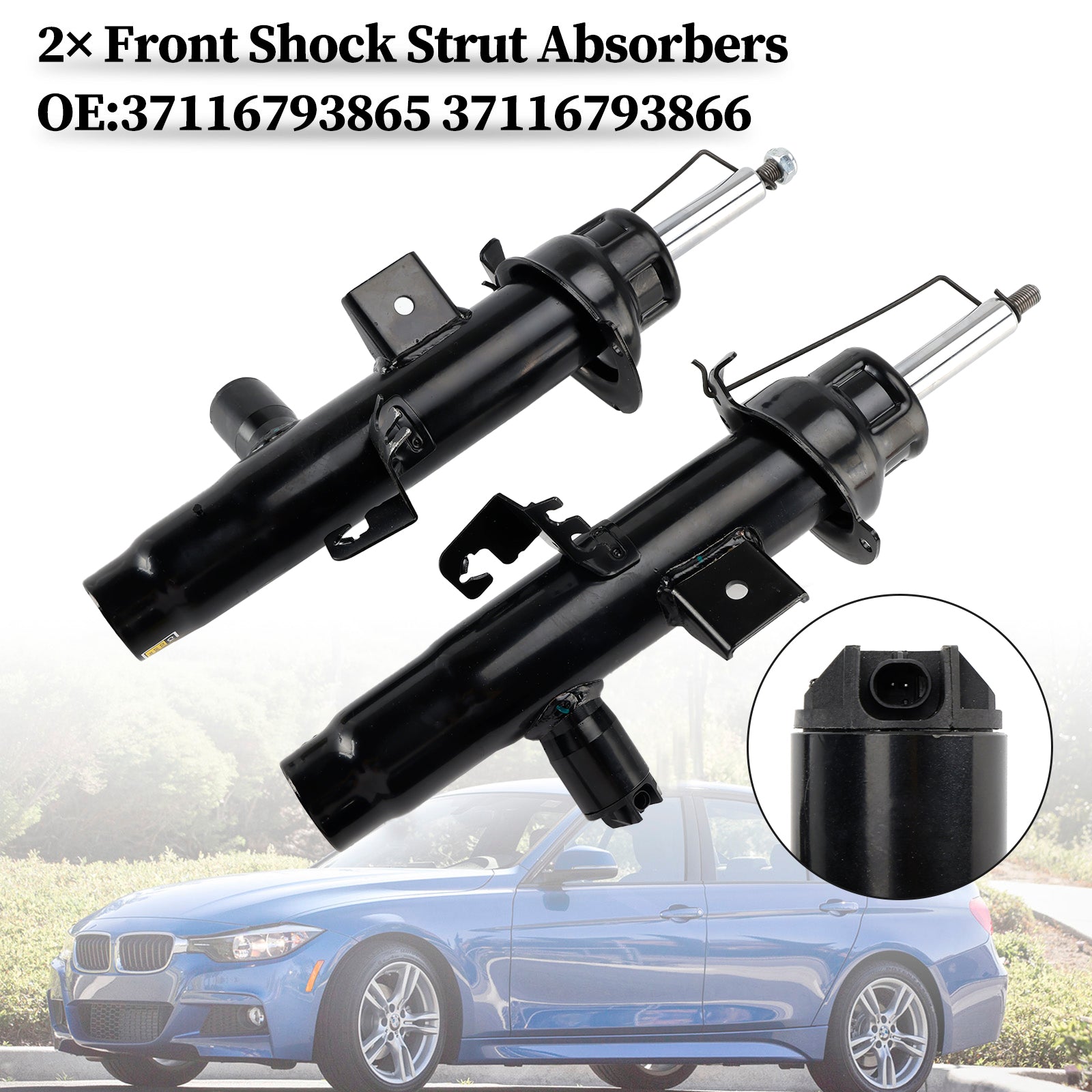2014-2016 BMW 228I 428I 435I M235I 2x Front Shock Strut Absorbers 37116793865 37116793866