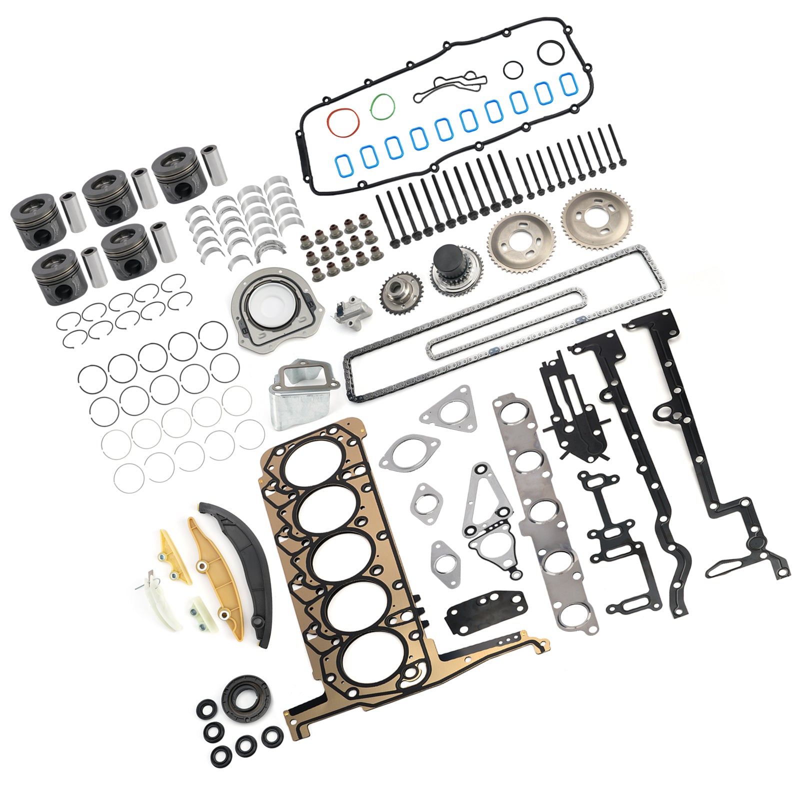 P5AT 3.2L Engine Rebuild Kit With Timing Kit for Mazda BT50 for Ford Ranger