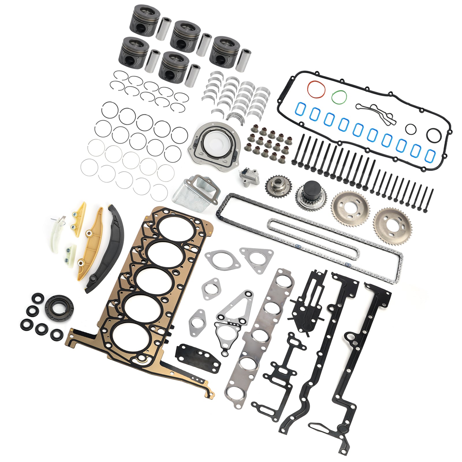 P5AT 3.2L Engine Rebuild Kit With Timing Kit for Mazda BT50 for Ford Ranger