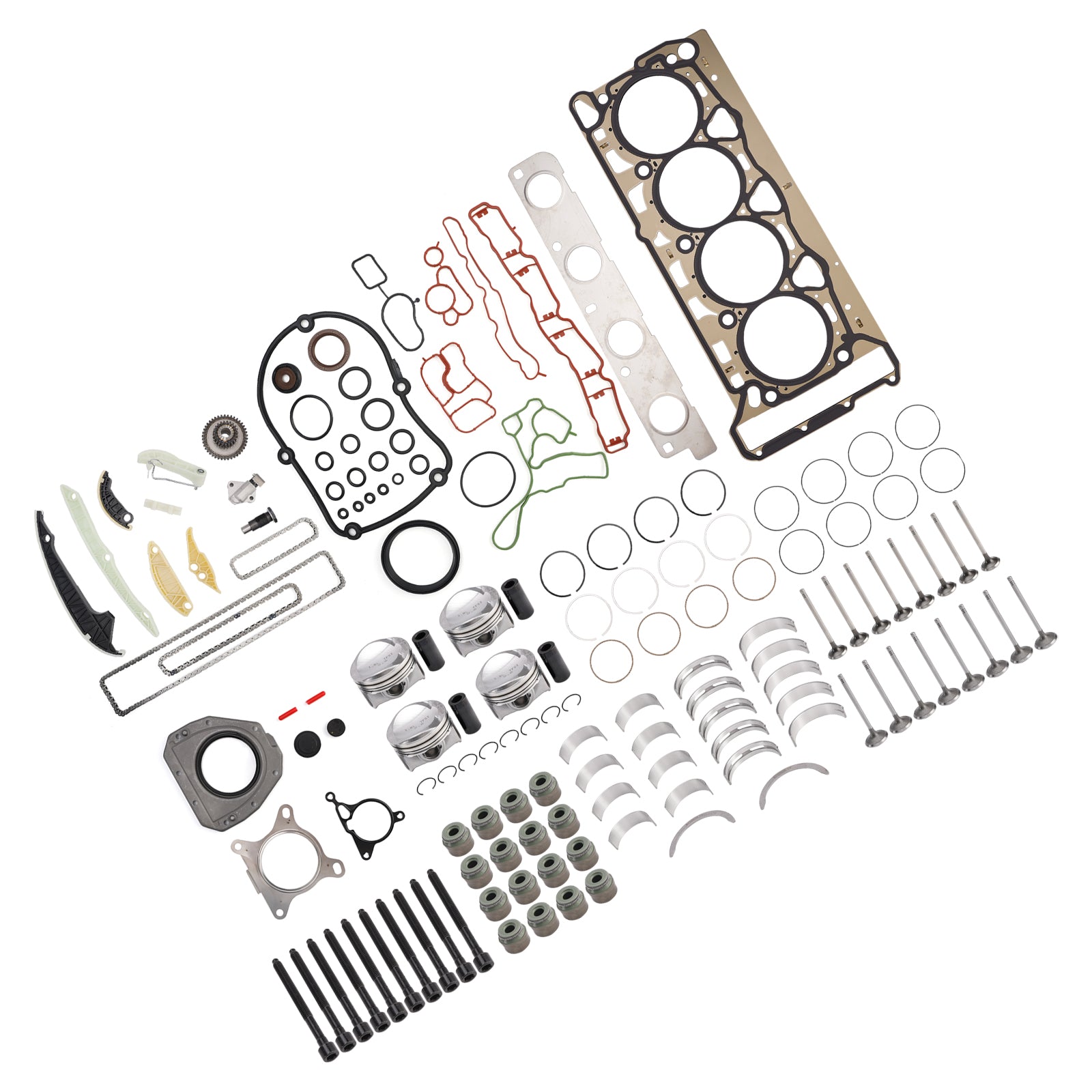 2008-2011 AUDI A5 1.8 TFSI CDHB Engine Pistons Overhaul Rebuild Kit 06H107065CP 06H109509Q