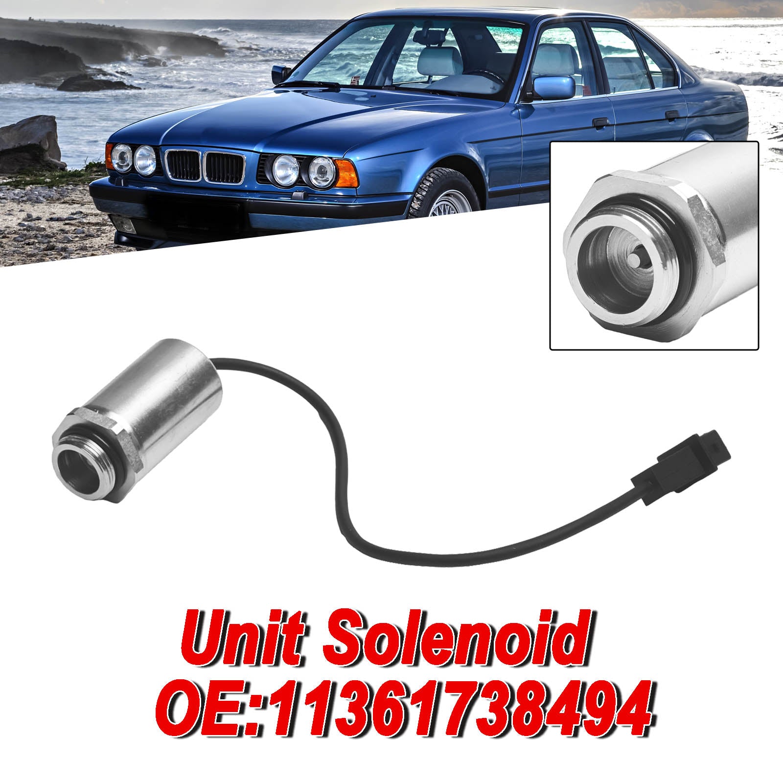 BMW E34 525i M50 M52 S50 S52 E36 325i E46 325i M3용 유닛 솔레노이드 11361738494