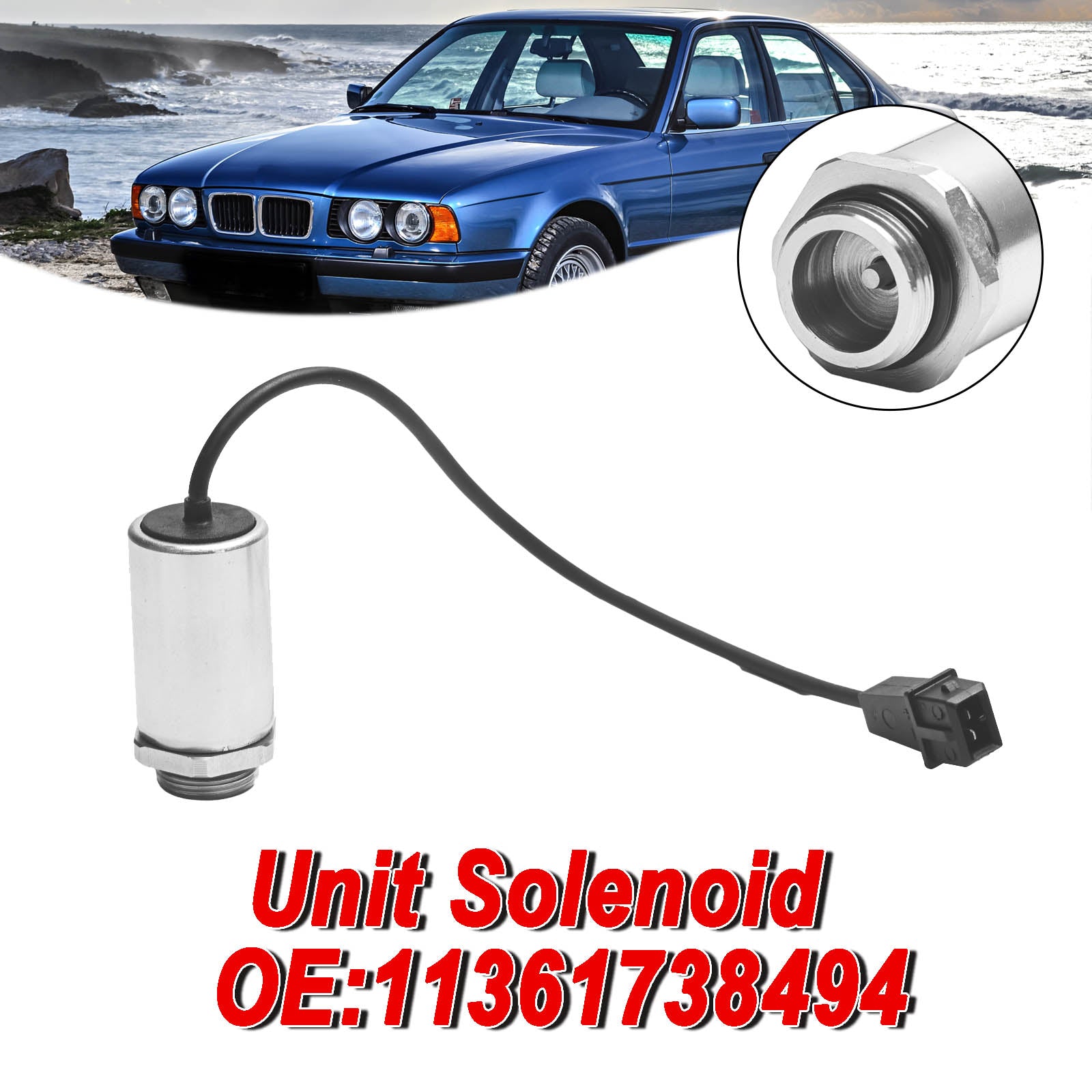 BMW E34 525i M50 M52 S50 S52 E36 325i E46 325i M3용 유닛 솔레노이드 11361738494