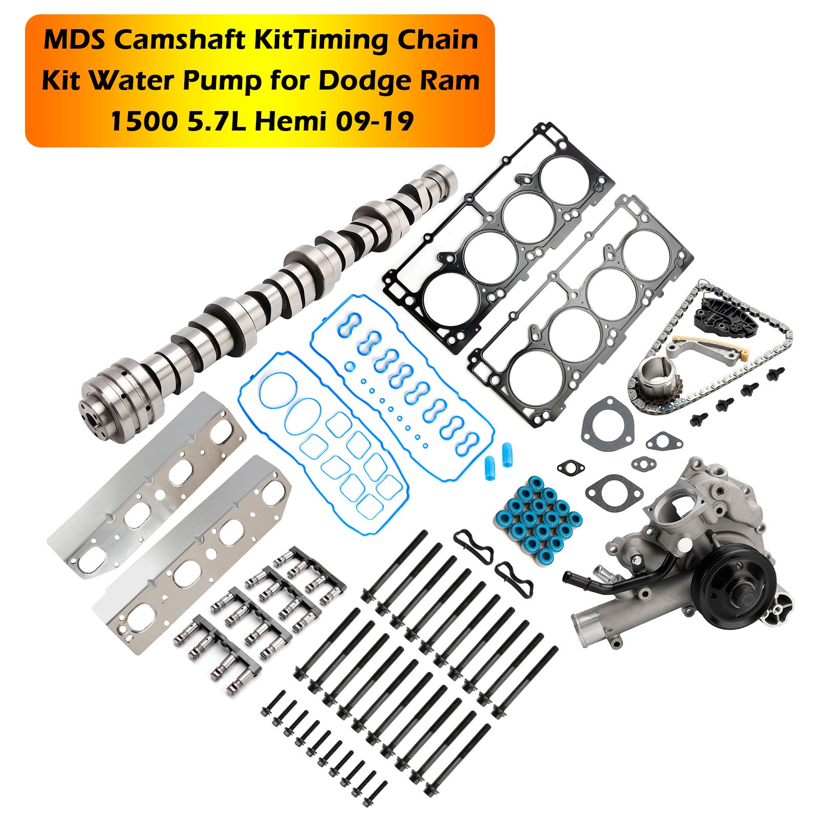 Dodge Ram 1500 5.7L Engine 2009-2010 MDS Camshaft KitTiming Chain Kit Water Pump Generic