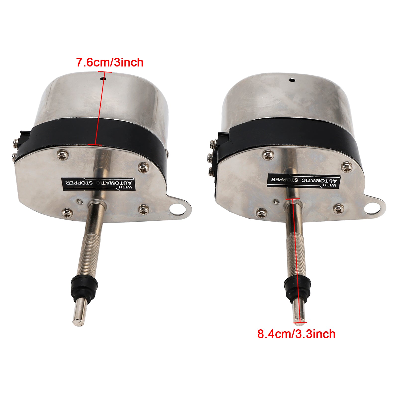 Pair of Stainless Windshield Wiper Motor Hot Street Rod for Jeep for Ford