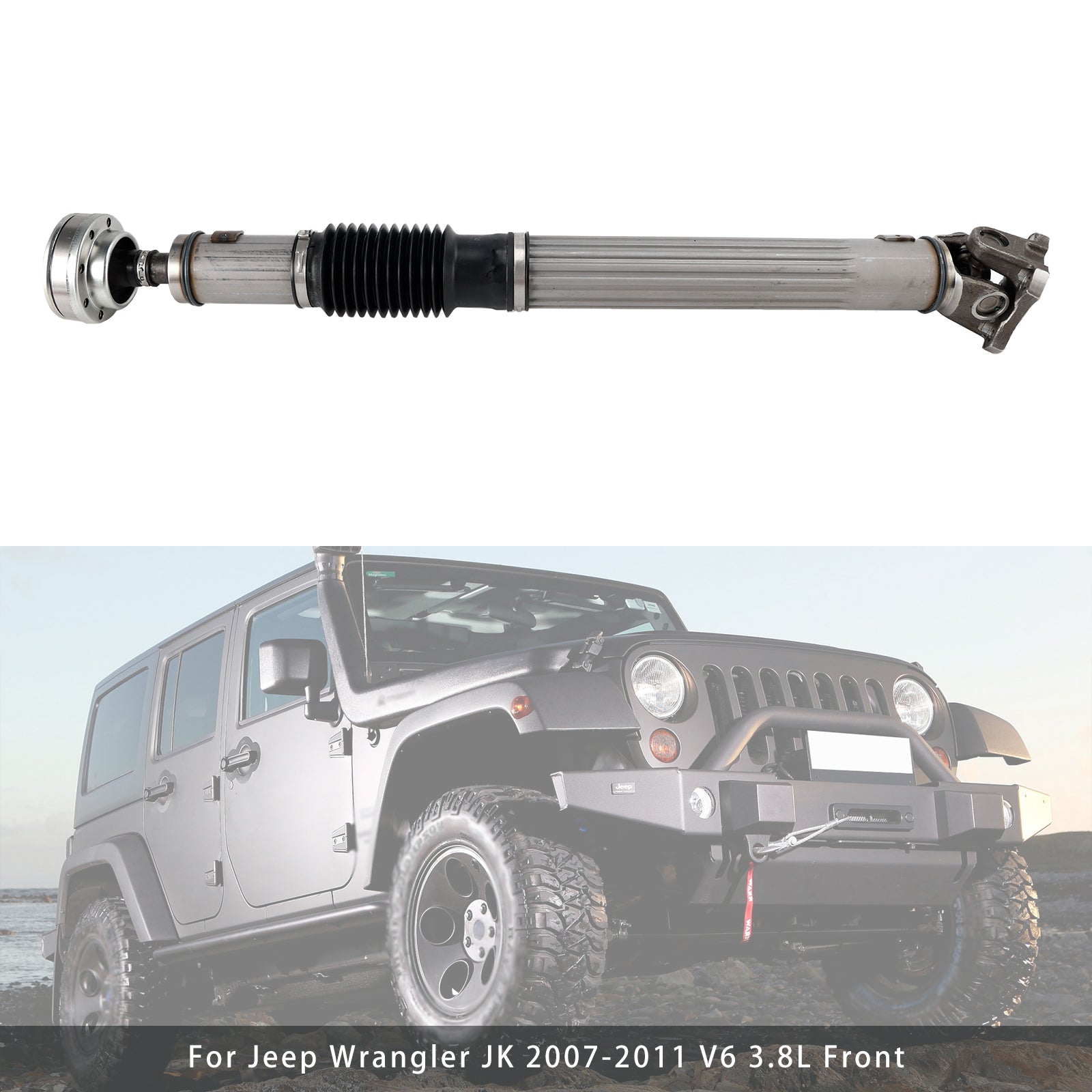 2007-2011 Jeep Wrangler 3.8L 4WD Front Driveshaft Prop Shaft 52753319AC
