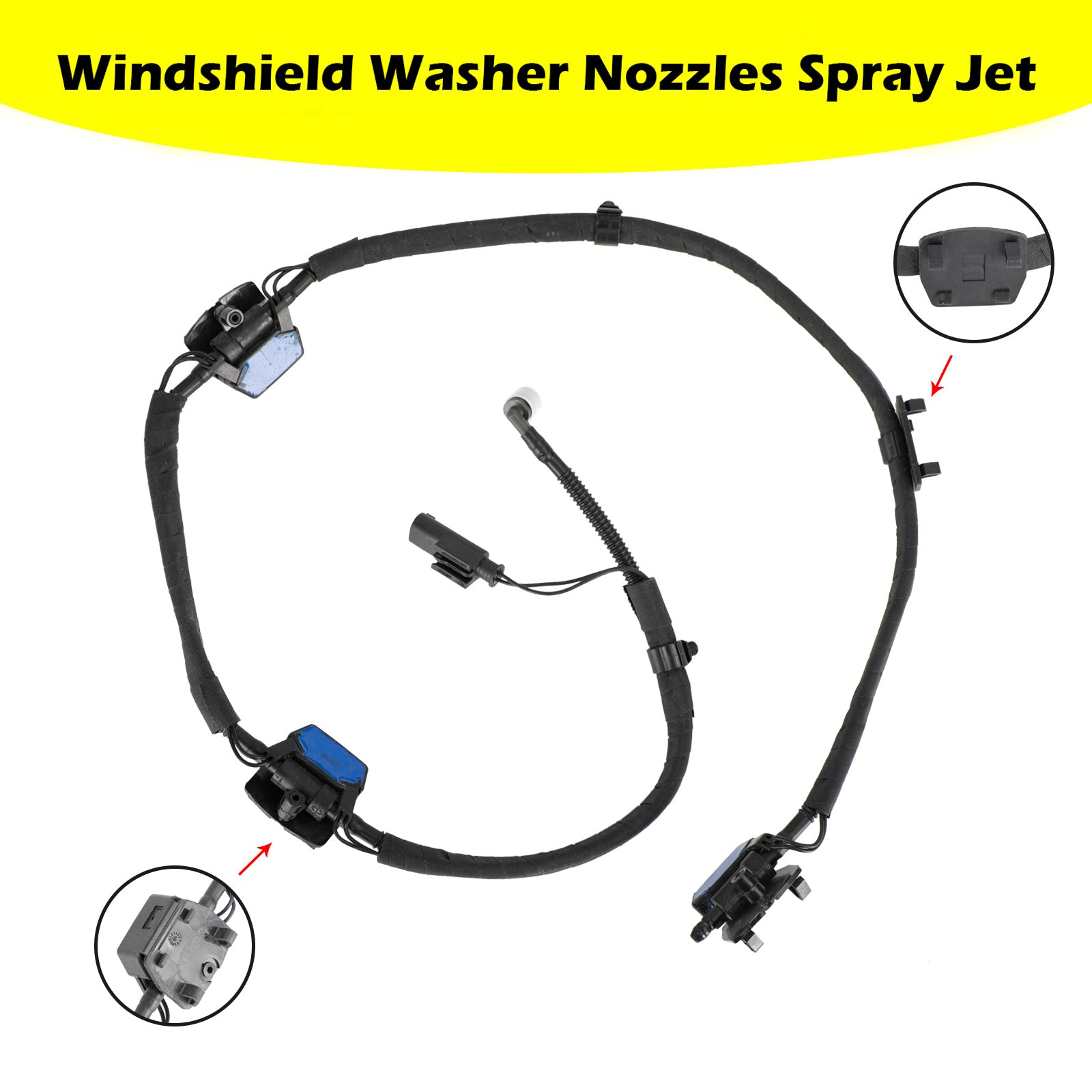 Windshield Washer Nozzles Spray Jet for BMW F10 F11 F18 61667205117 61667205118 Generic