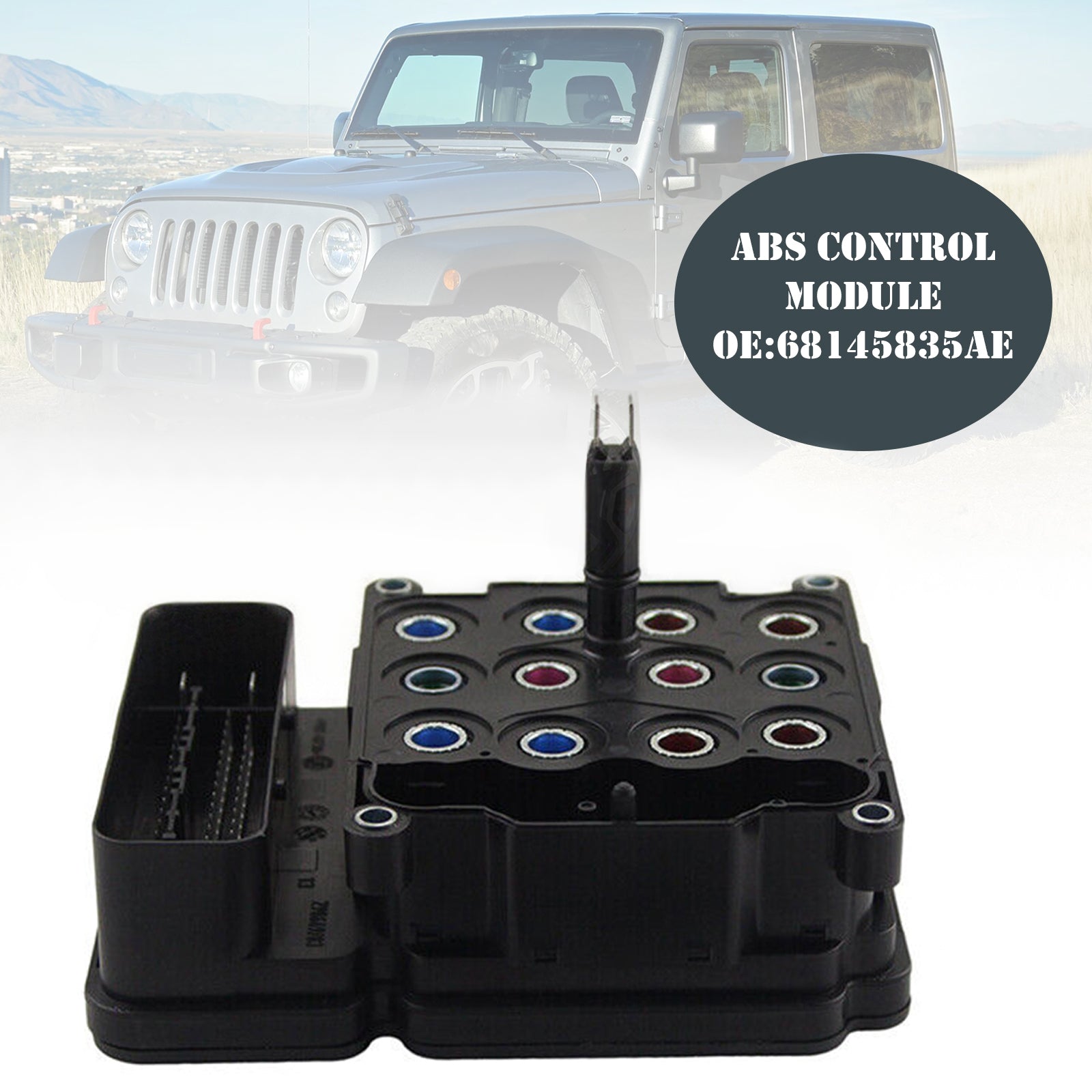 Unprogrammed 68145835AE ABS Control Module For Jeep Wrangler 2012-2014 3.6L