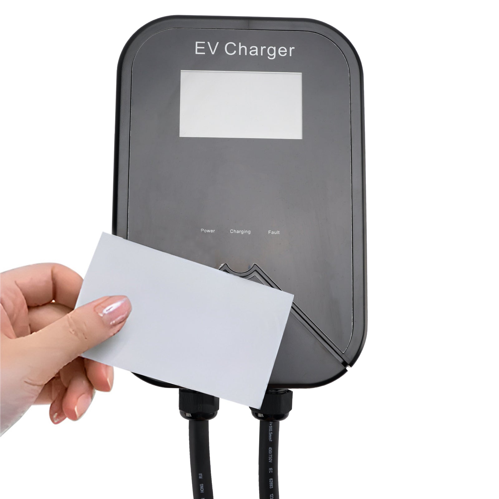 Cargador EV, caja de pared de carga, unidad de enchufe rápido EV WallBox 32A 22KW Type2 IP65