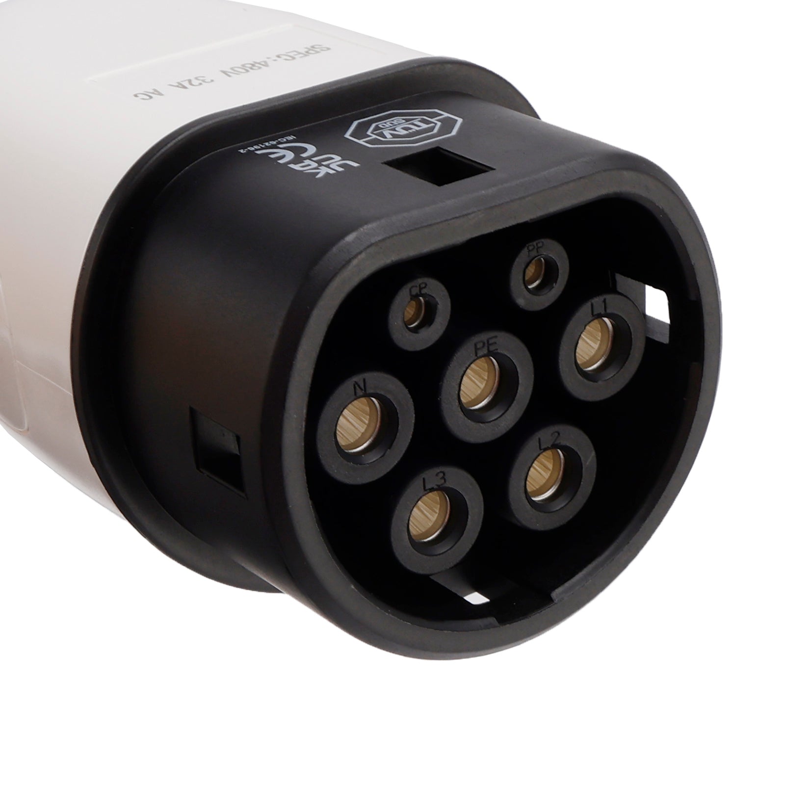 Cargador EV, caja de pared de carga, unidad de enchufe rápido EV WallBox 32A 22KW Type2 IP65