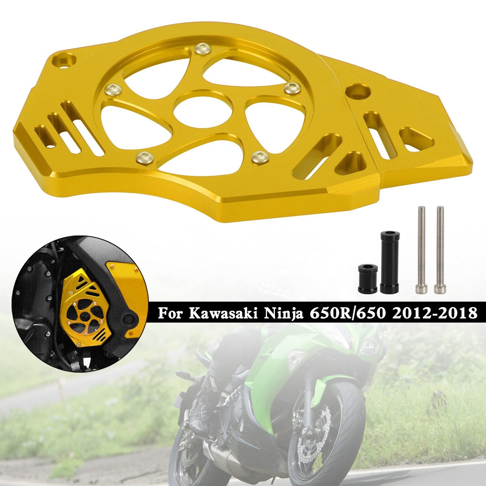 Kawasaki Ninja Vulcan 650 ER-6N Protección de la cubierta de la cadena de la cubierta del piñón