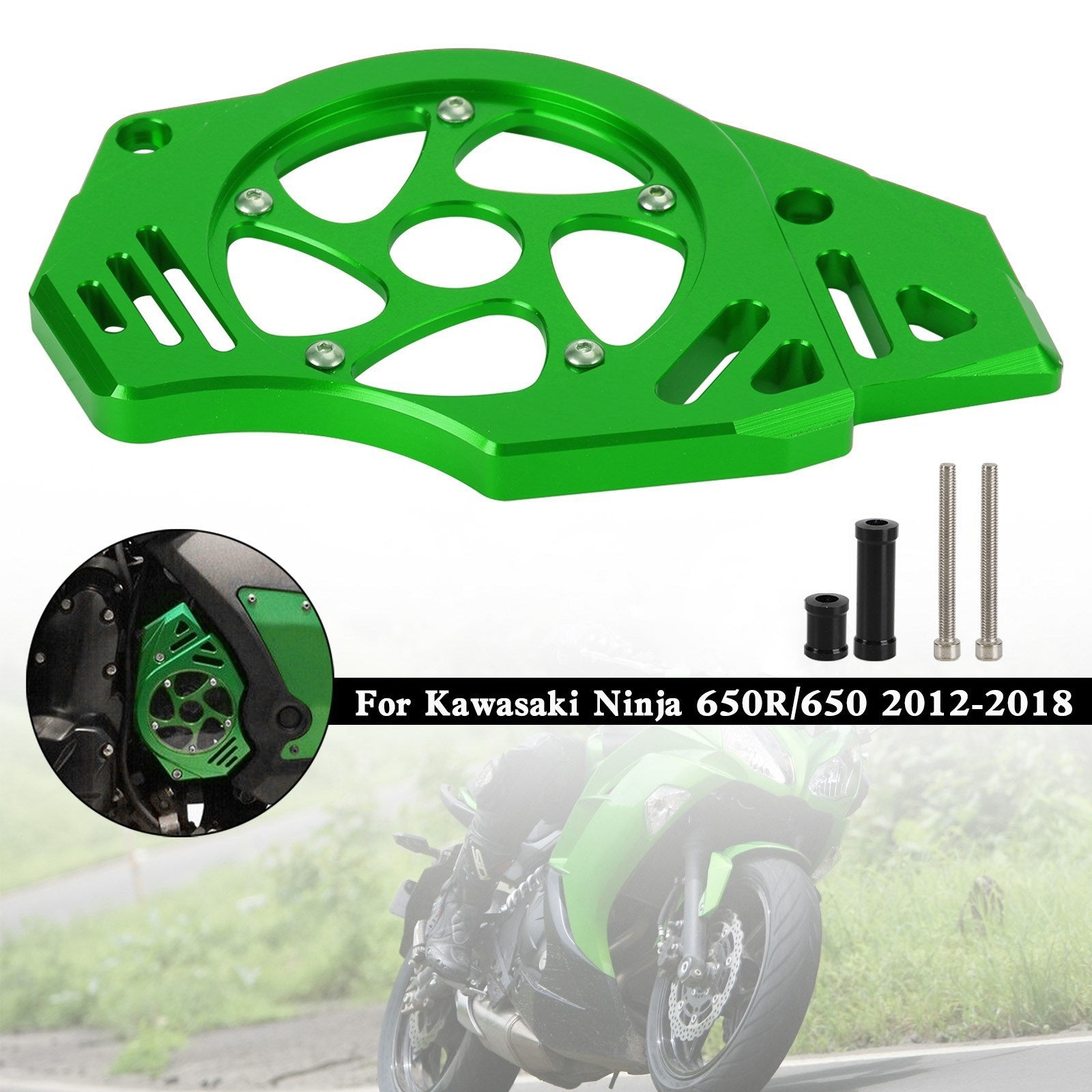 Kawasaki Ninja Vulcan 650 ER-6N Protección de la cubierta de la cadena de la cubierta del piñón