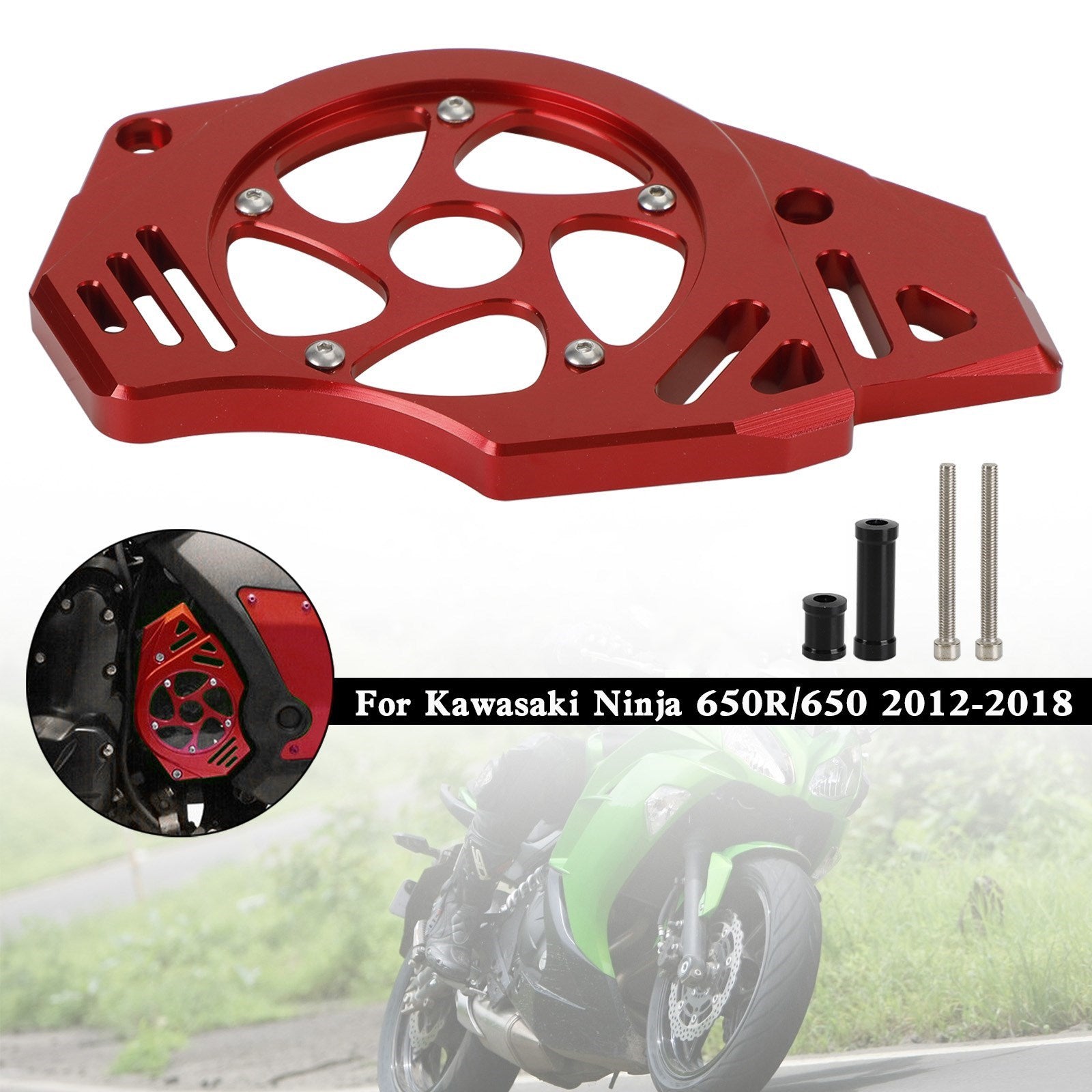 Kawasaki Ninja Vulcan 650 ER-6N Protección de la cubierta de la cadena de la cubierta del piñón