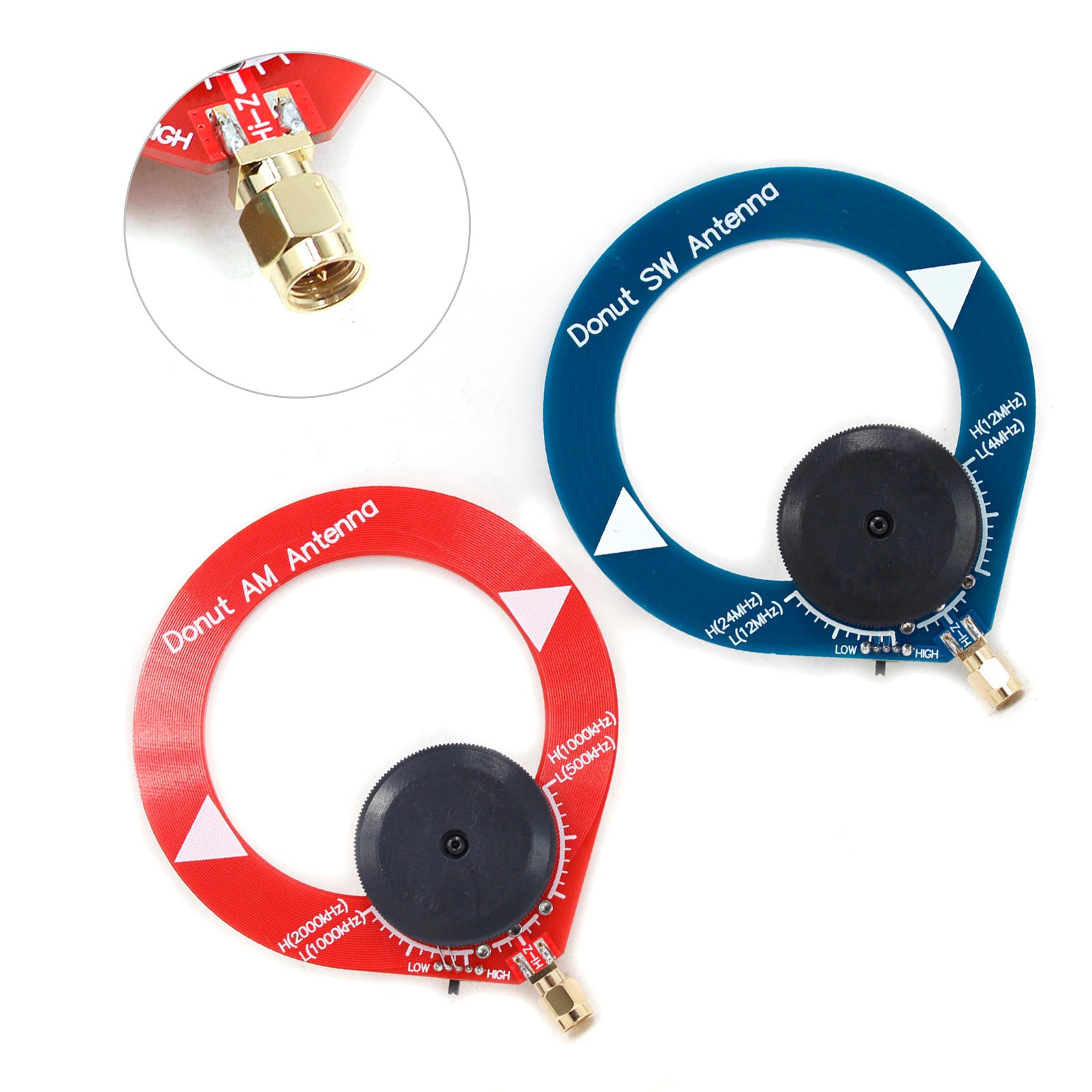 Malahiteam DSP DSP2 수신기용 Donut AM MW/SW HF 안테나 미니 루프 안테나