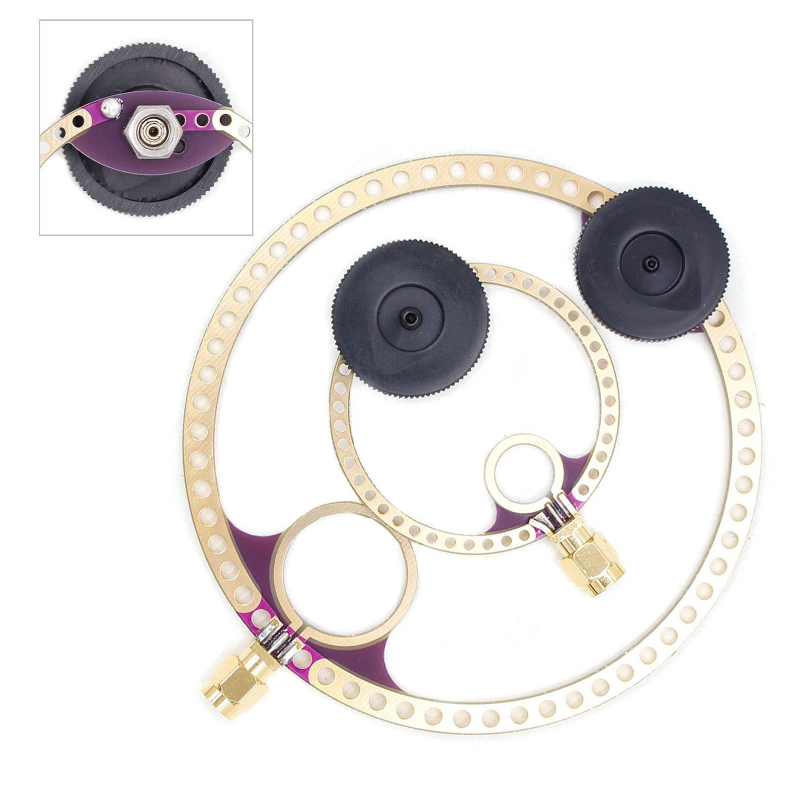 2x Donut VHF UHF FM Mini Loop Antenna for HFDY Malahiteam DSP DSP2 Radio Receiver