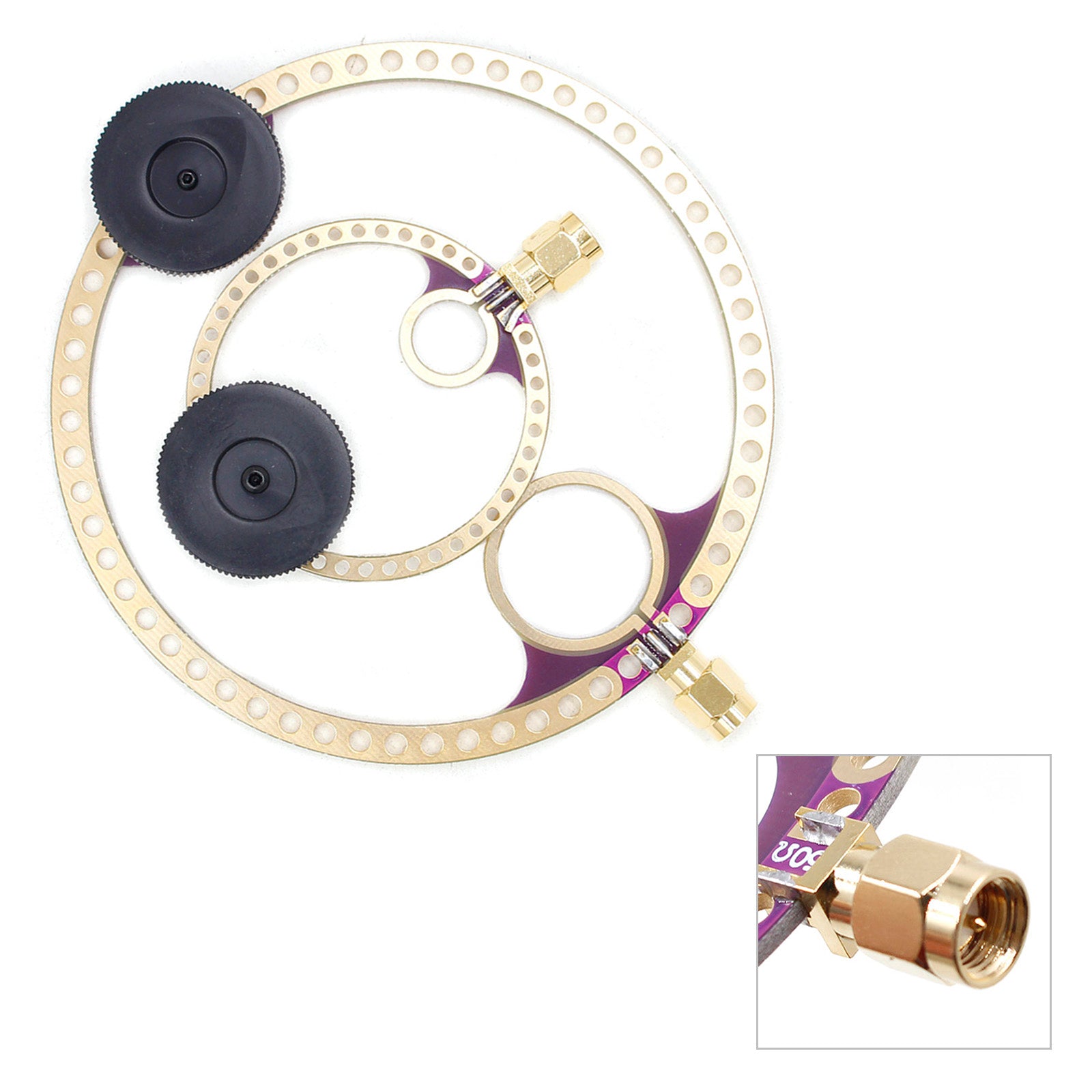 2x Donut VHF UHF FM Mini Loop Antenna for HFDY Malahiteam DSP DSP2 Radio Receiver