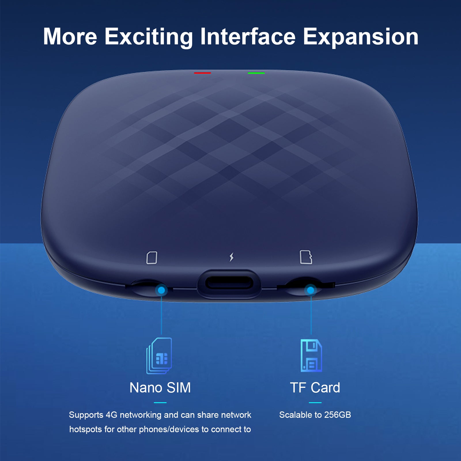 Carlinkit Carplay AI Box Plus Android 13 4+64GB Adaptador Bluetooth Inalámbrico GPS