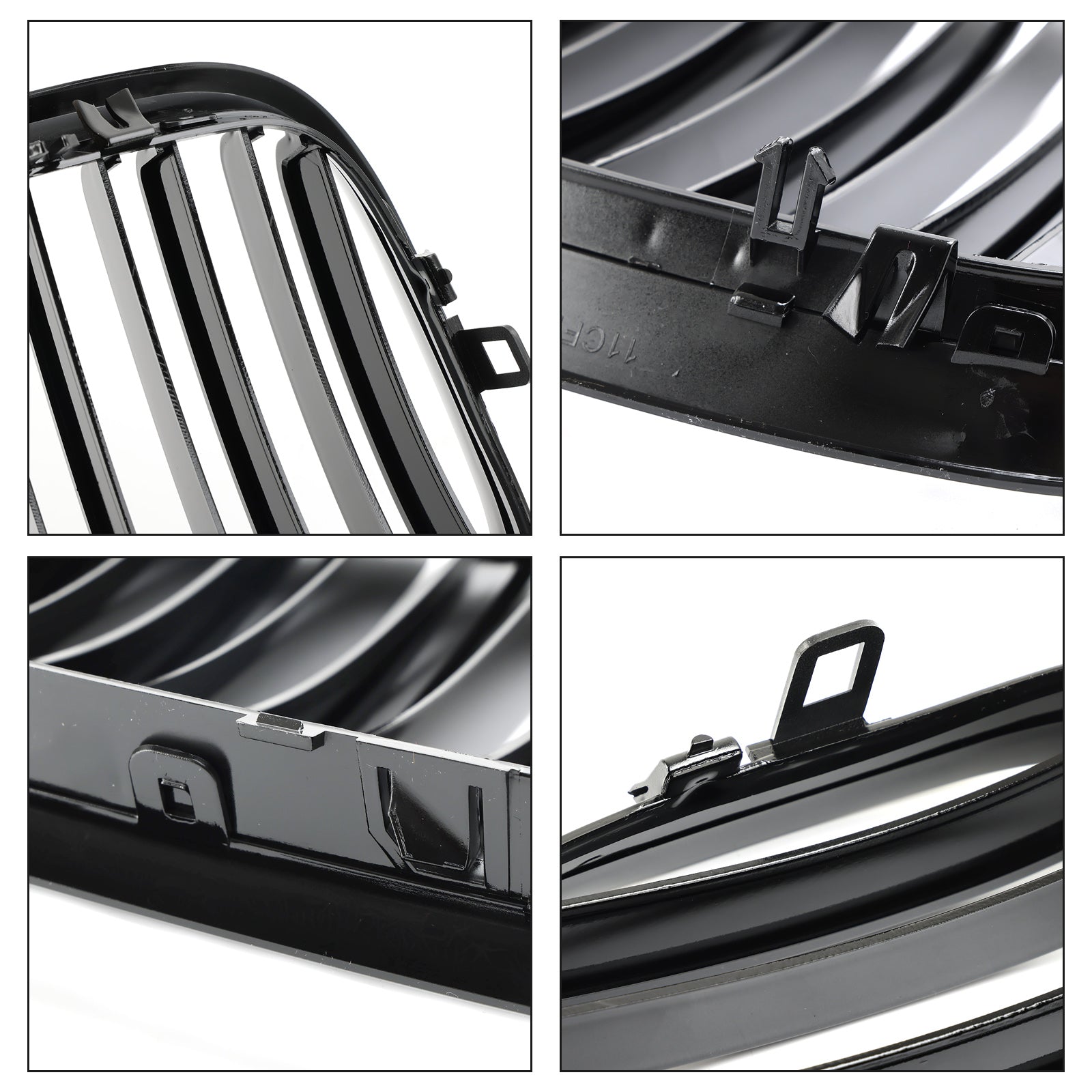 BMW X5 E70 2007-2013 프론트 범퍼 키드니 그릴 그릴 글로스 블랙